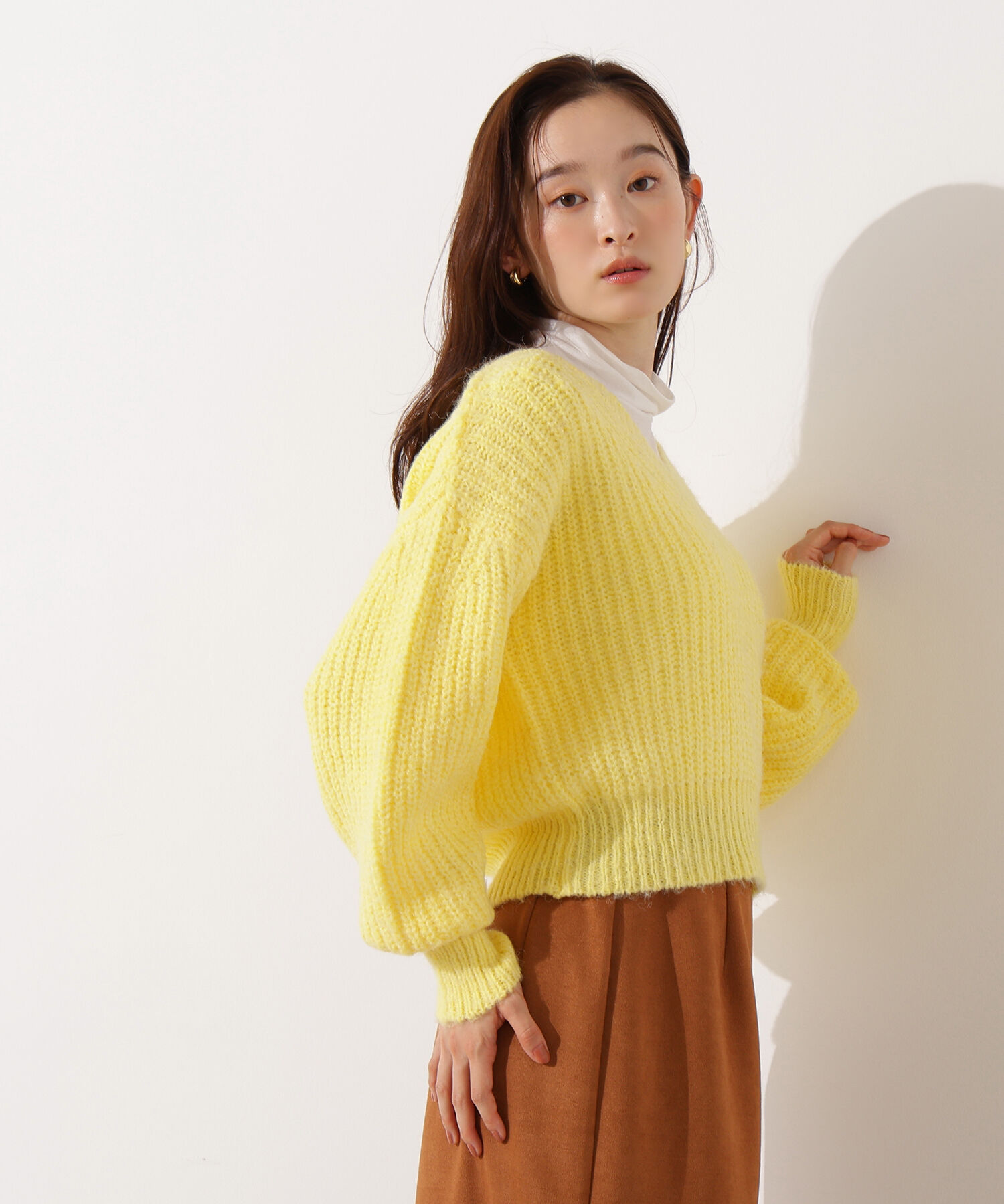  「Vネックオーバーニット」|ニット・セーター|