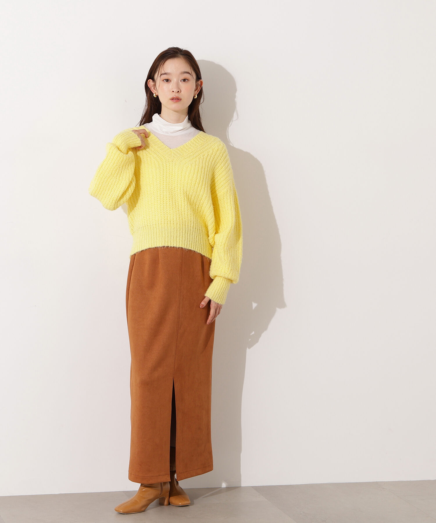  「Vネックオーバーニット」|ニット・セーター|