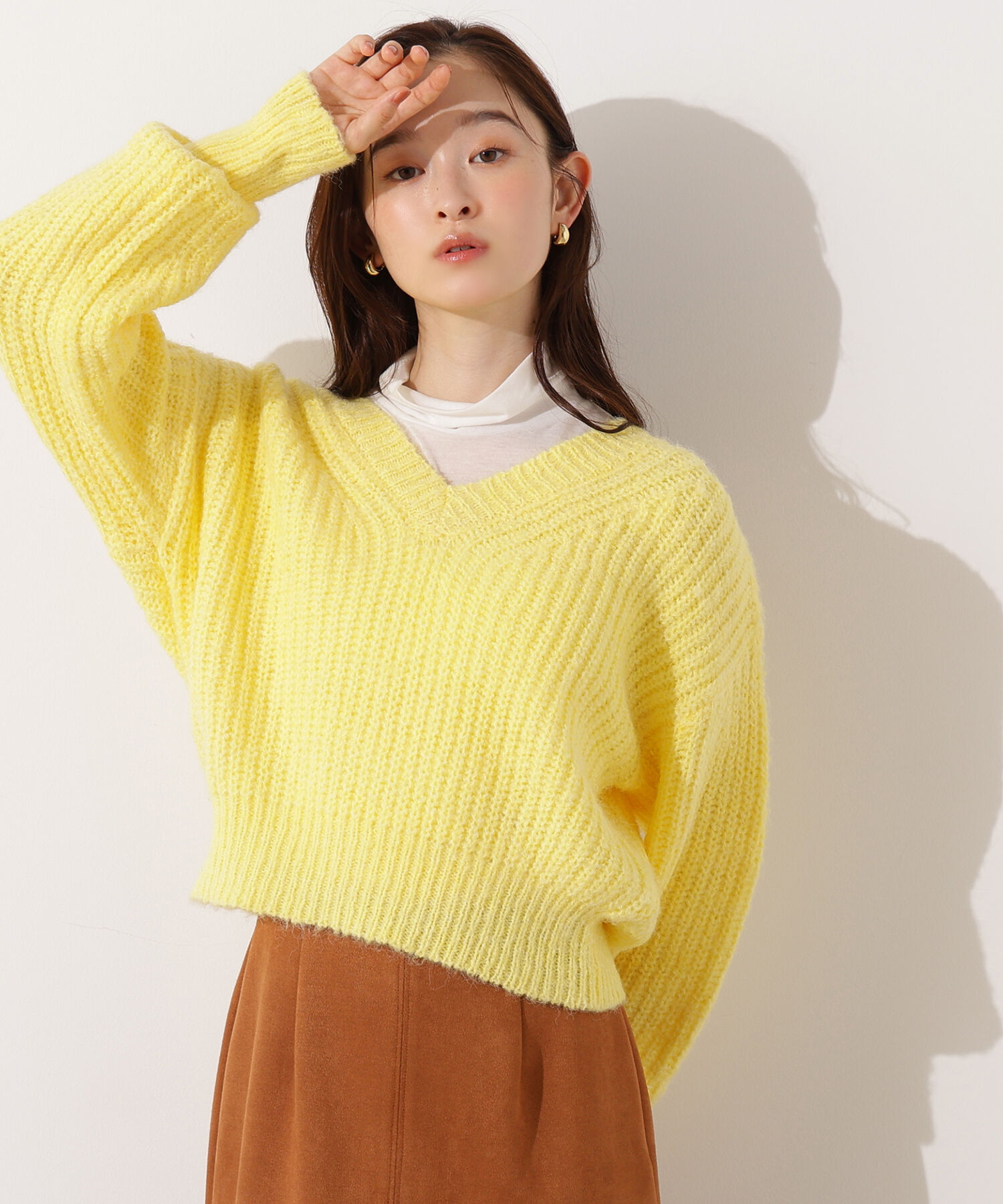  「Vネックオーバーニット」|ニット・セーター|