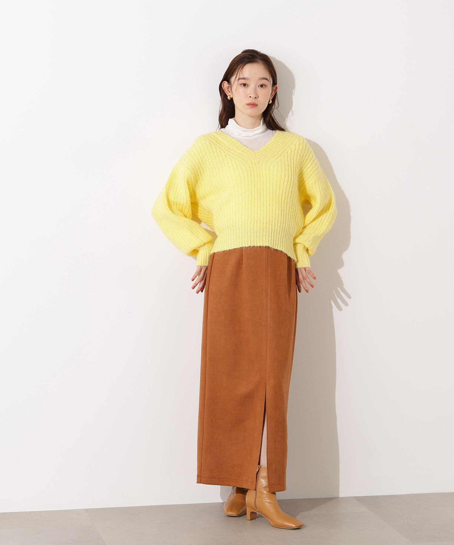  「Vネックオーバーニット」|ニット・セーター|