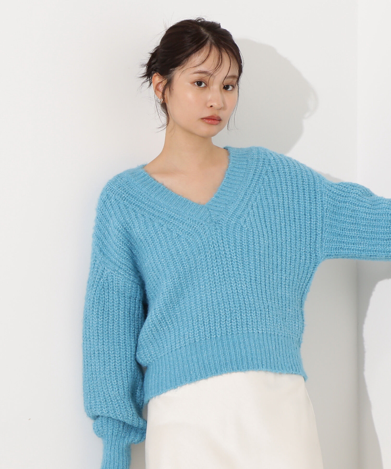  「Vネックオーバーニット」|ニット・セーター|