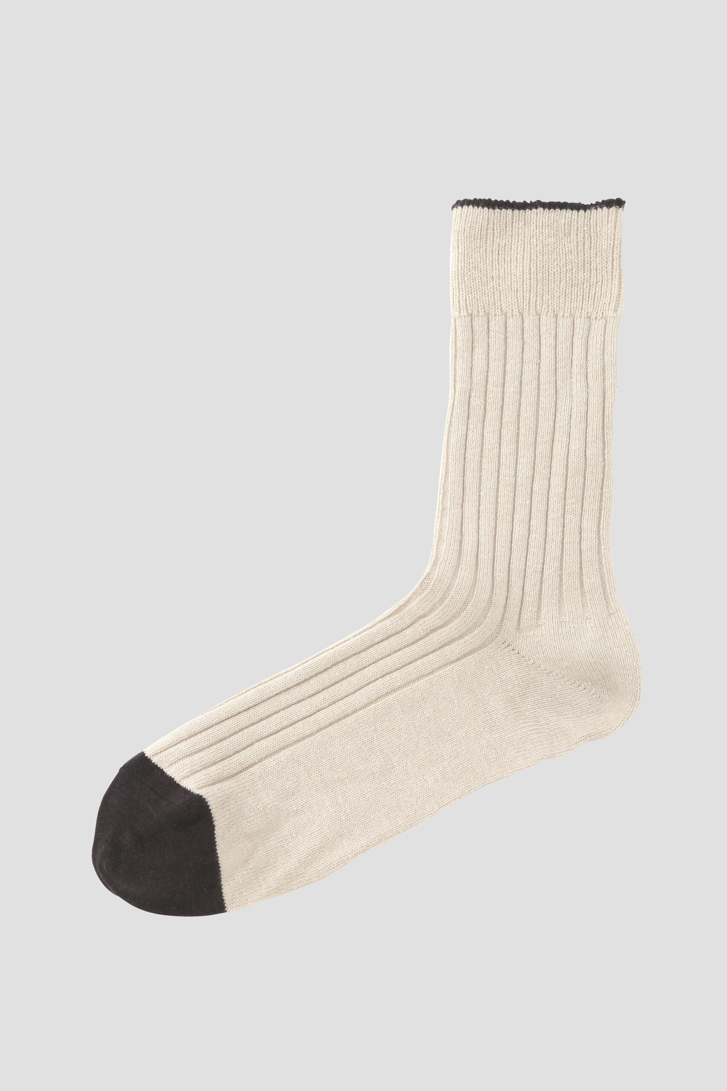 MHL.「BI-COLOUR COTTON SOCKS」|ソックス|ECRU2