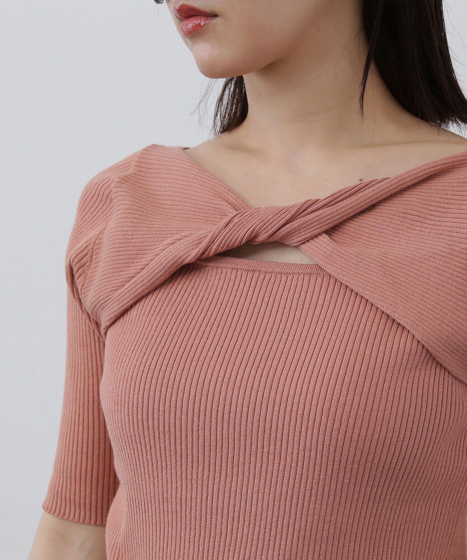  「フロントツイストリブニット」|ニット・セーター|