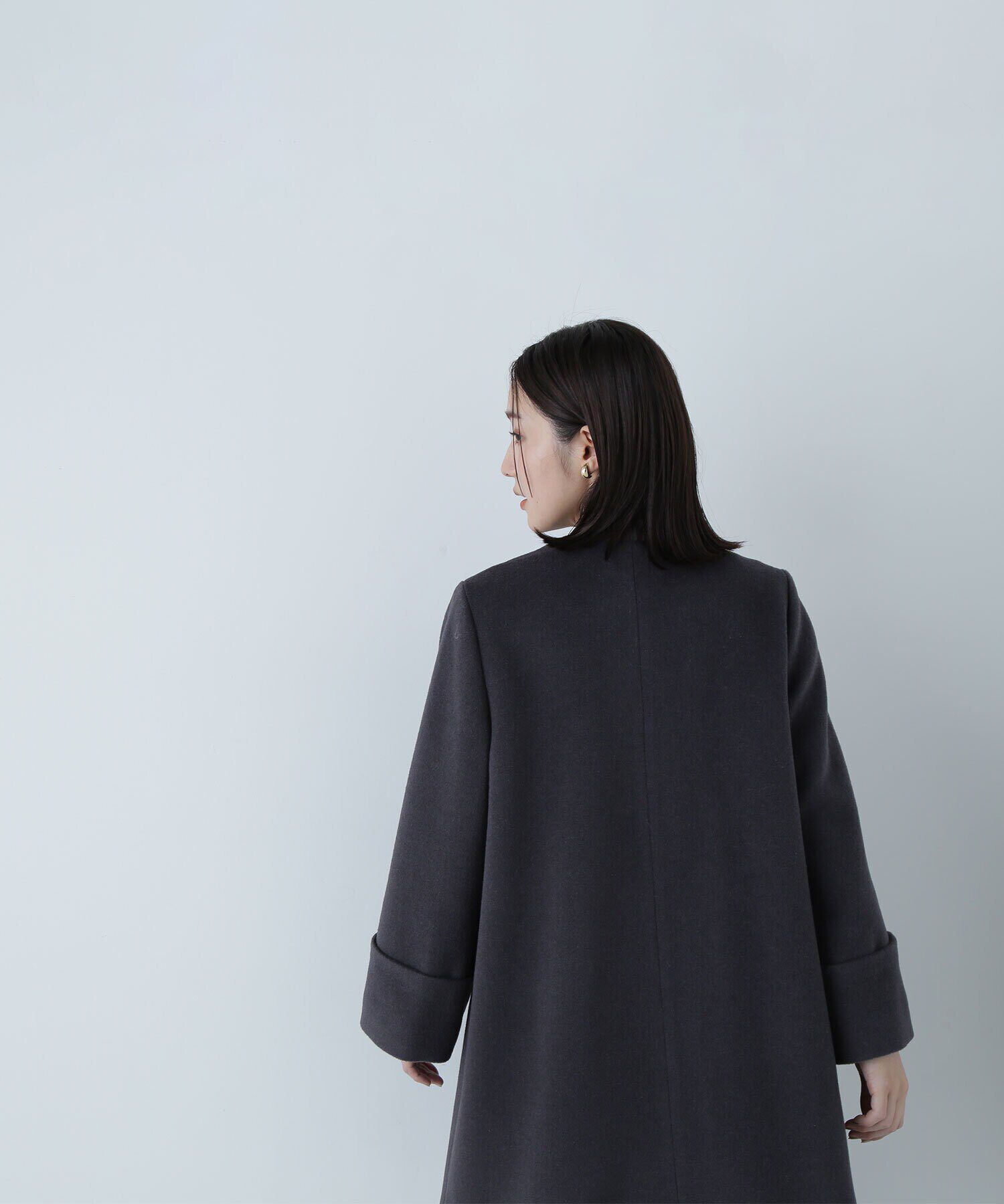  「ノーカラーミドルコート　24AW」|その他|