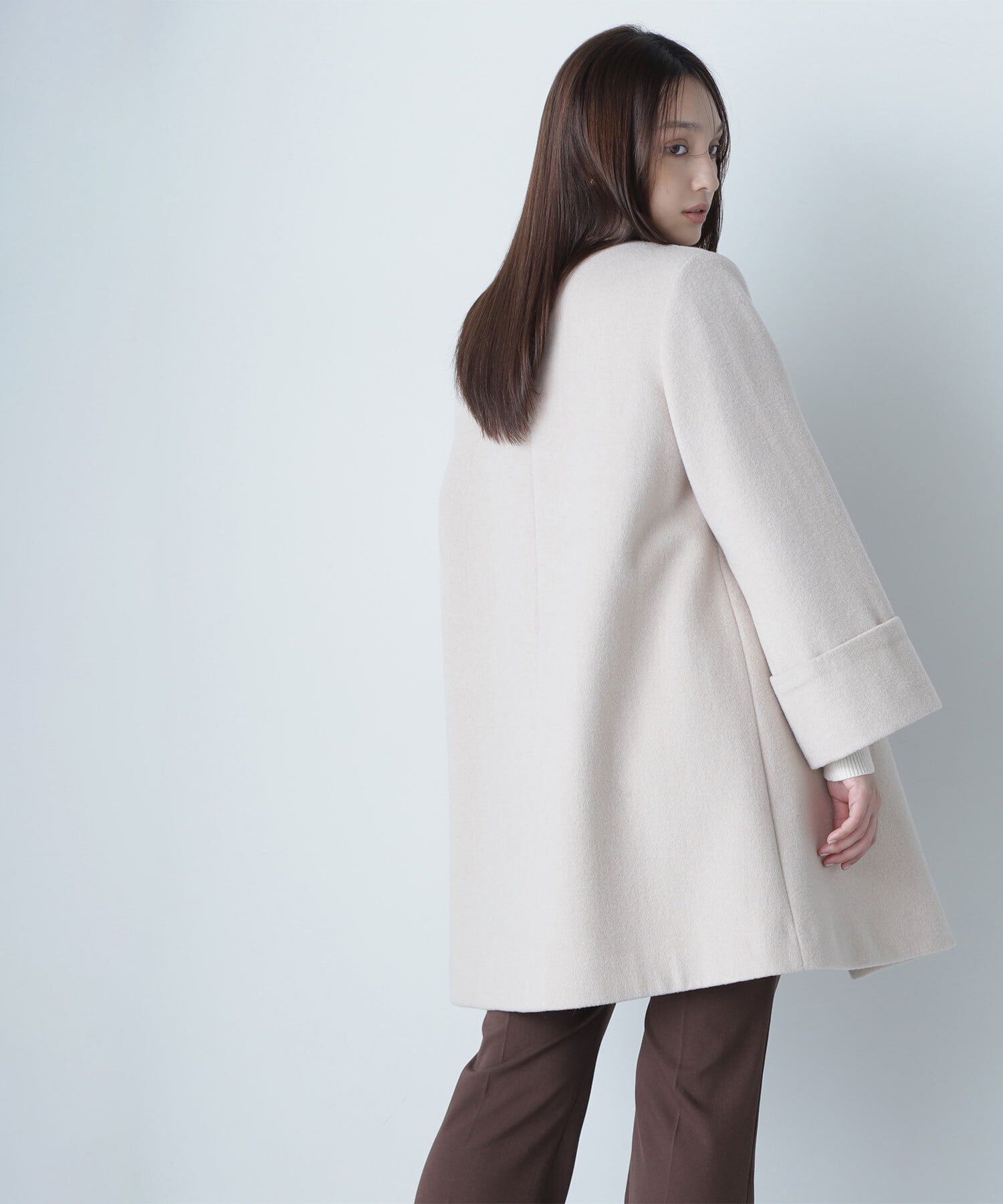  「ノーカラーミドルコート　24AW」|その他|