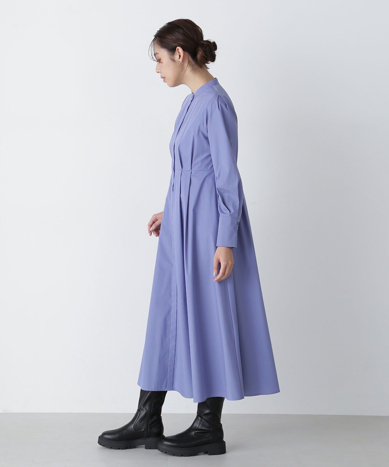  「ラメニットベスト＆シャツワンピース」|ワンピース|