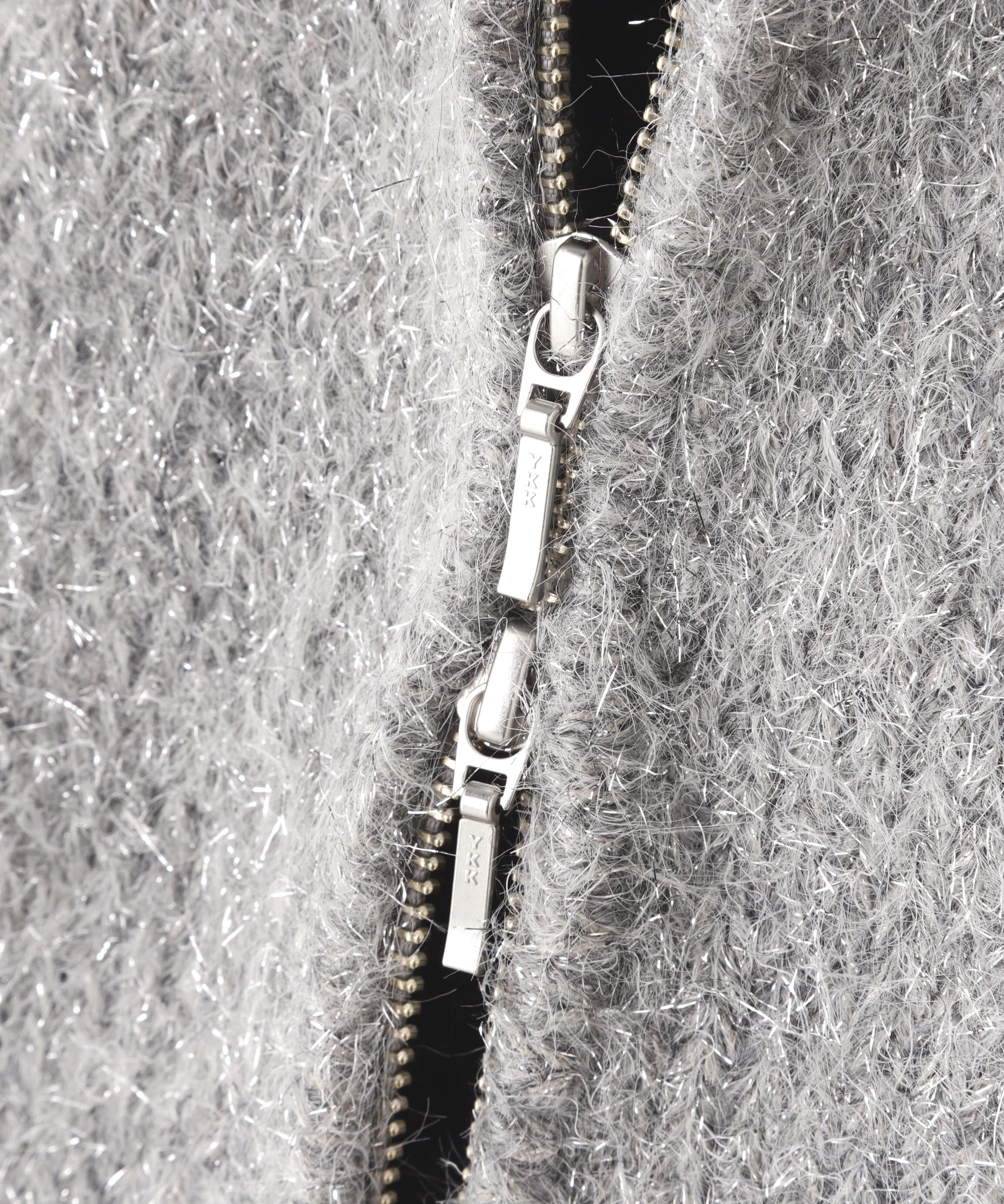  「ラメニットベスト＆シャツワンピース」|ワンピース|