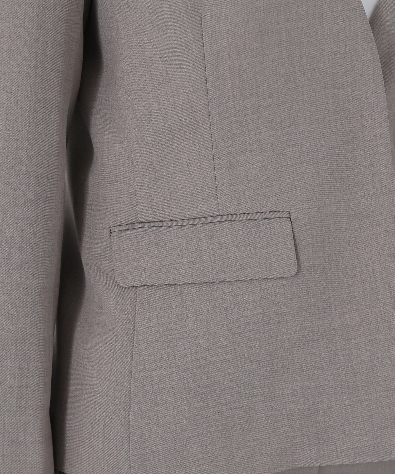  「リネンライク SETUP ノーカラージャケット」|その他|