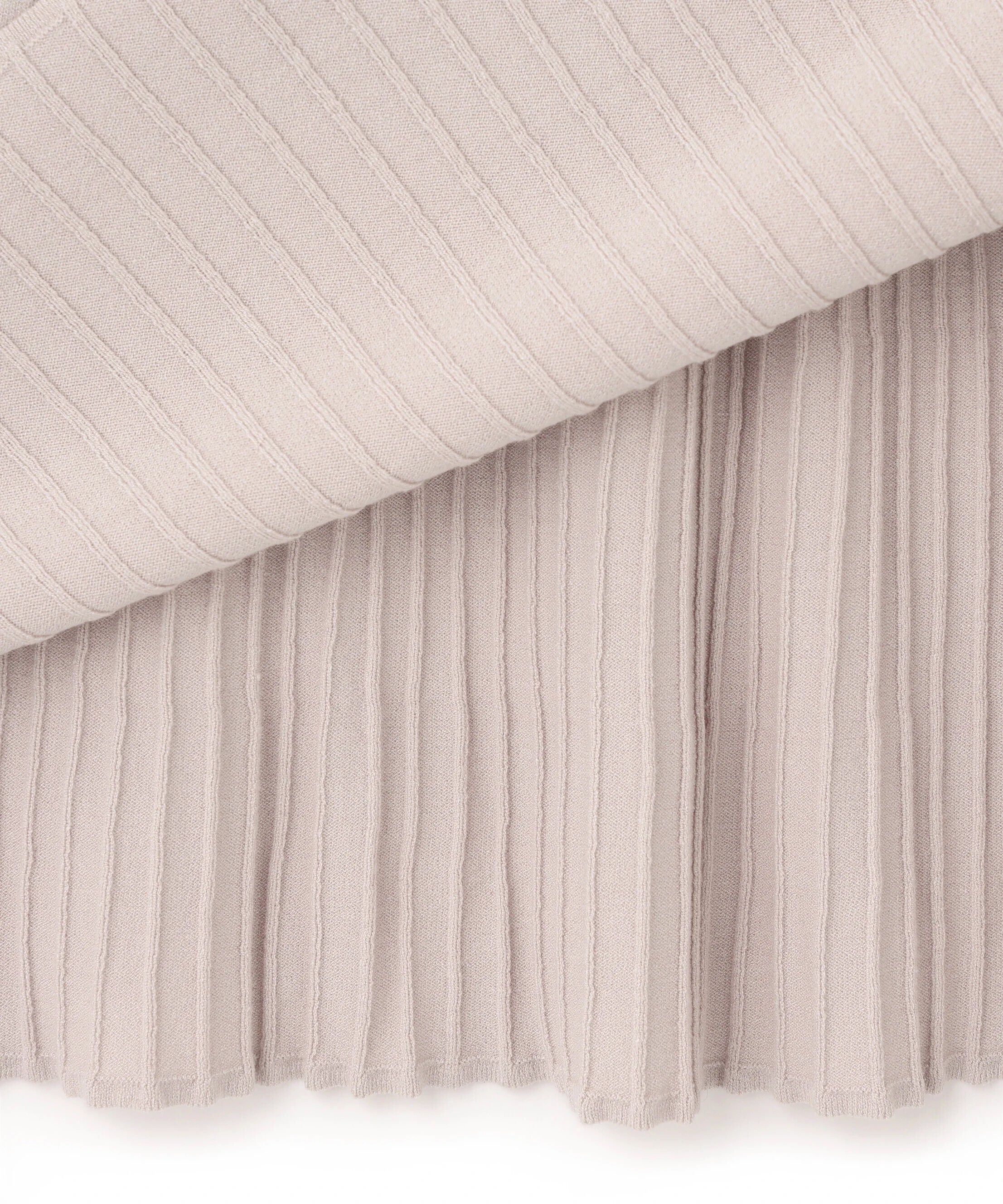  「シアースリーブバイカラーニットワンピース」|ワンピース|