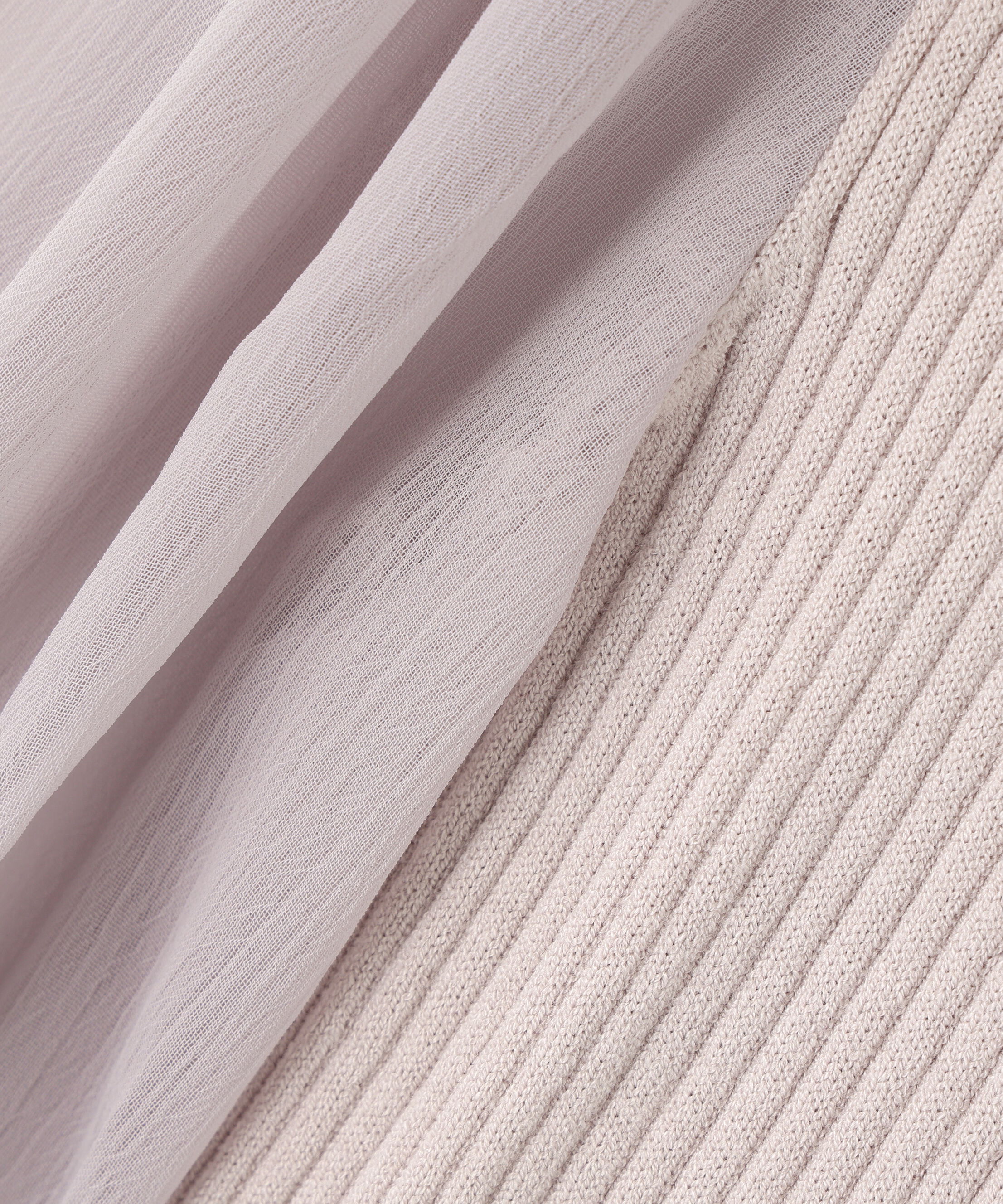  「シアースリーブバイカラーニットワンピース」|ワンピース|