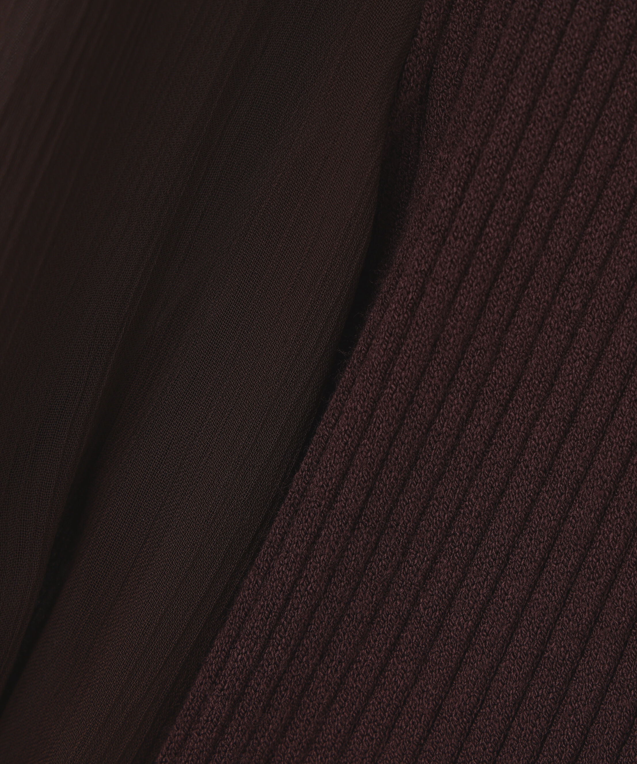  「シアースリーブバイカラーニットワンピース」|ワンピース|