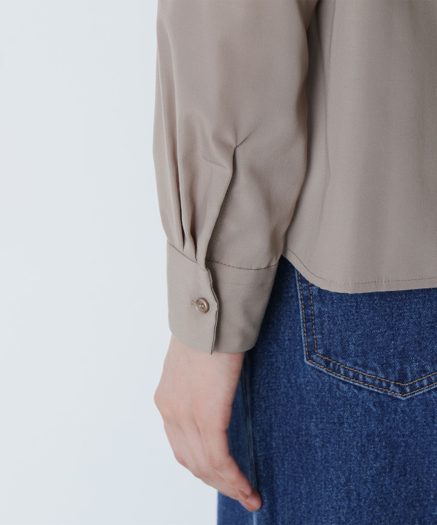  「シャツカラーリボンブラウス」|シャツ・ブラウス|