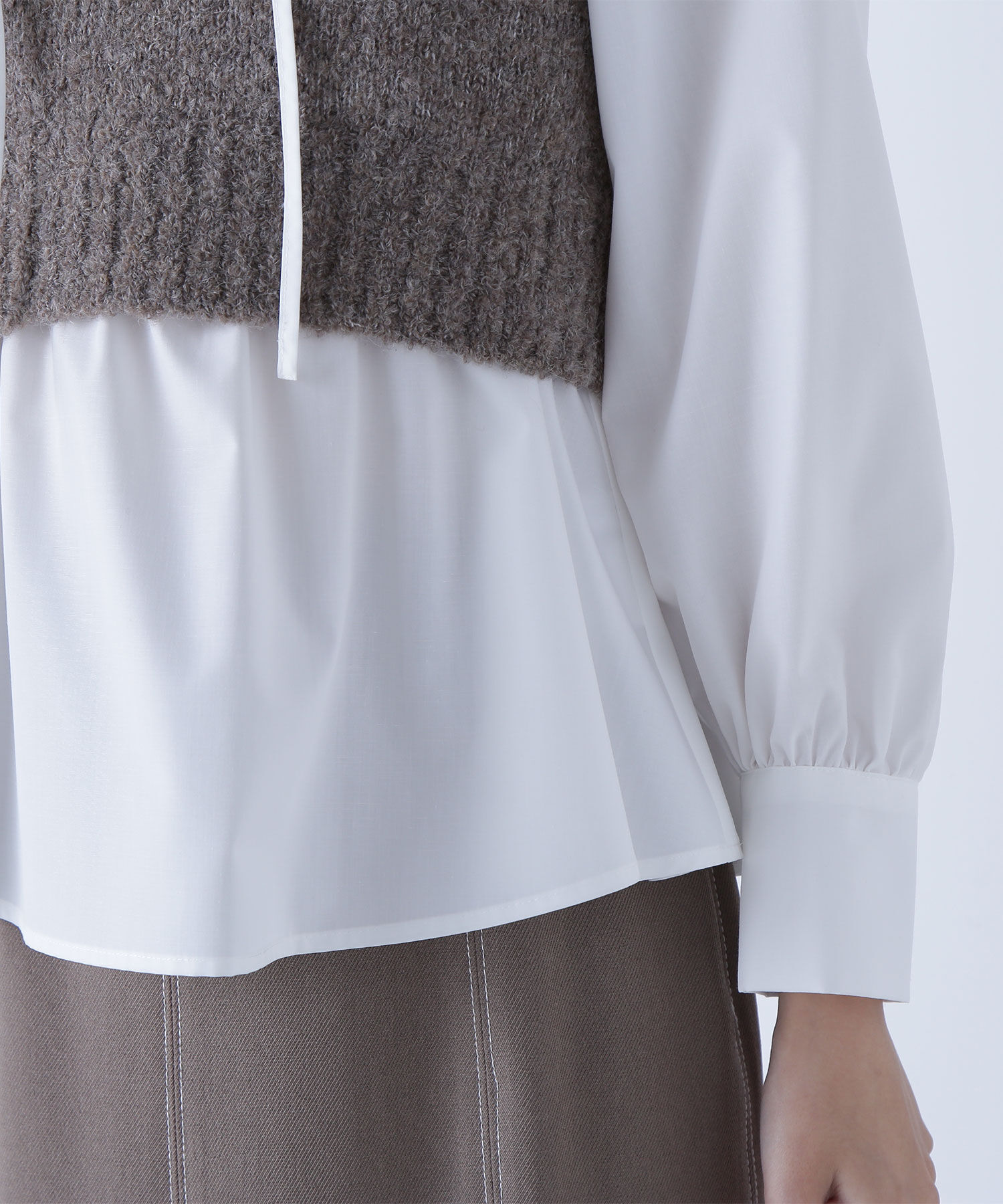  「ビスチェセットラッフルブラウス」|シャツ・ブラウス|