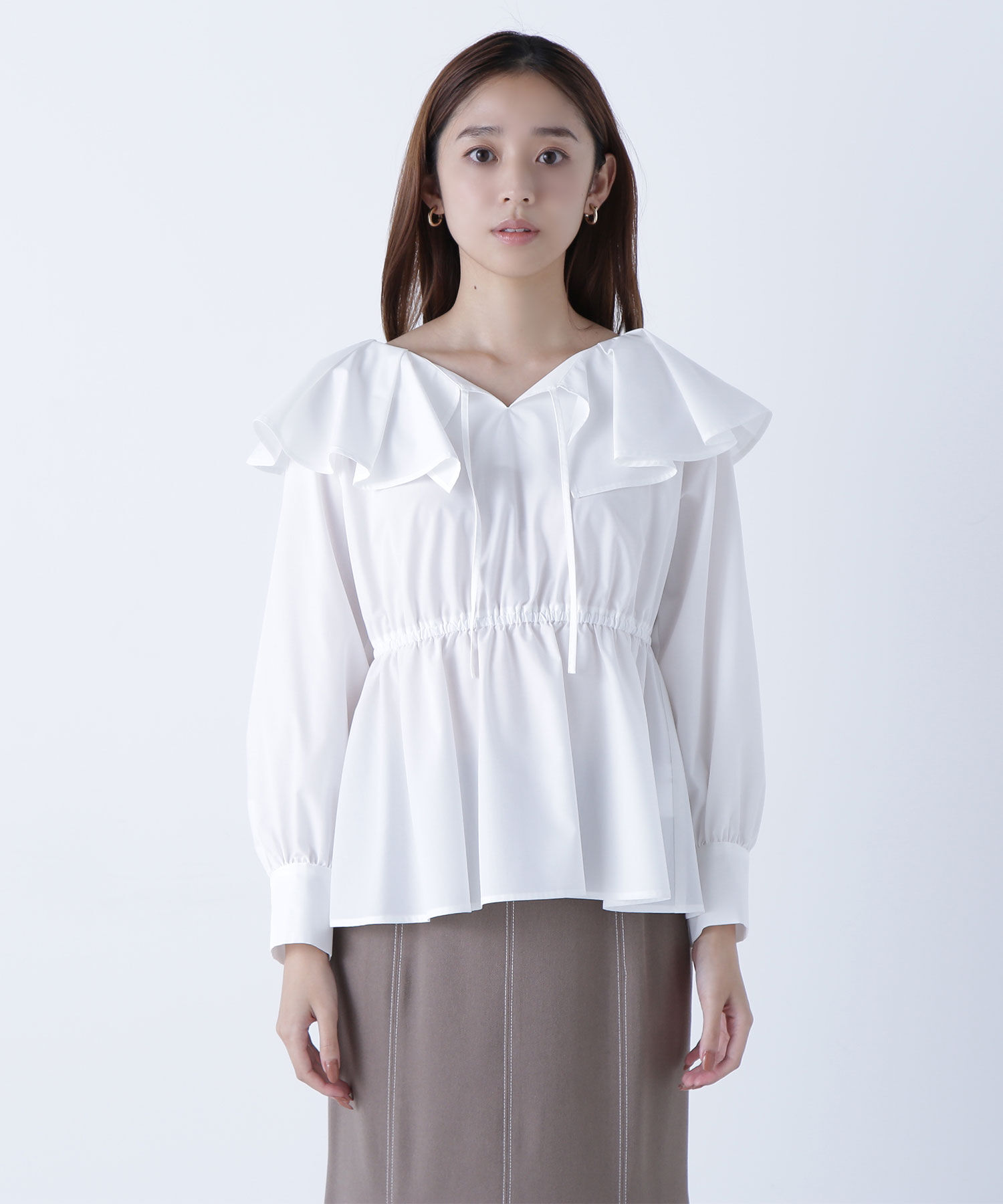  「ビスチェセットラッフルブラウス」|シャツ・ブラウス|