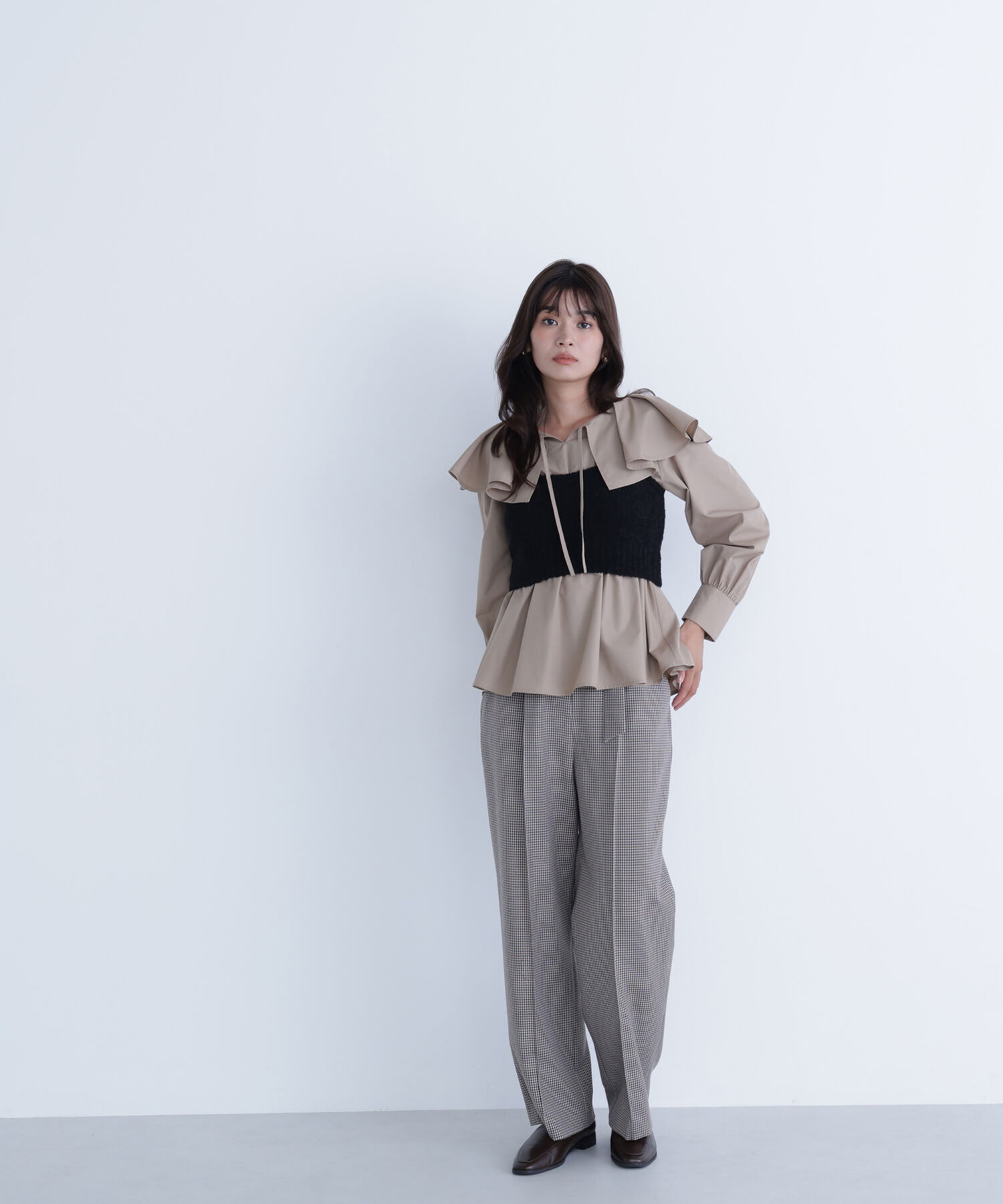  「ビスチェセットラッフルブラウス」|シャツ・ブラウス|