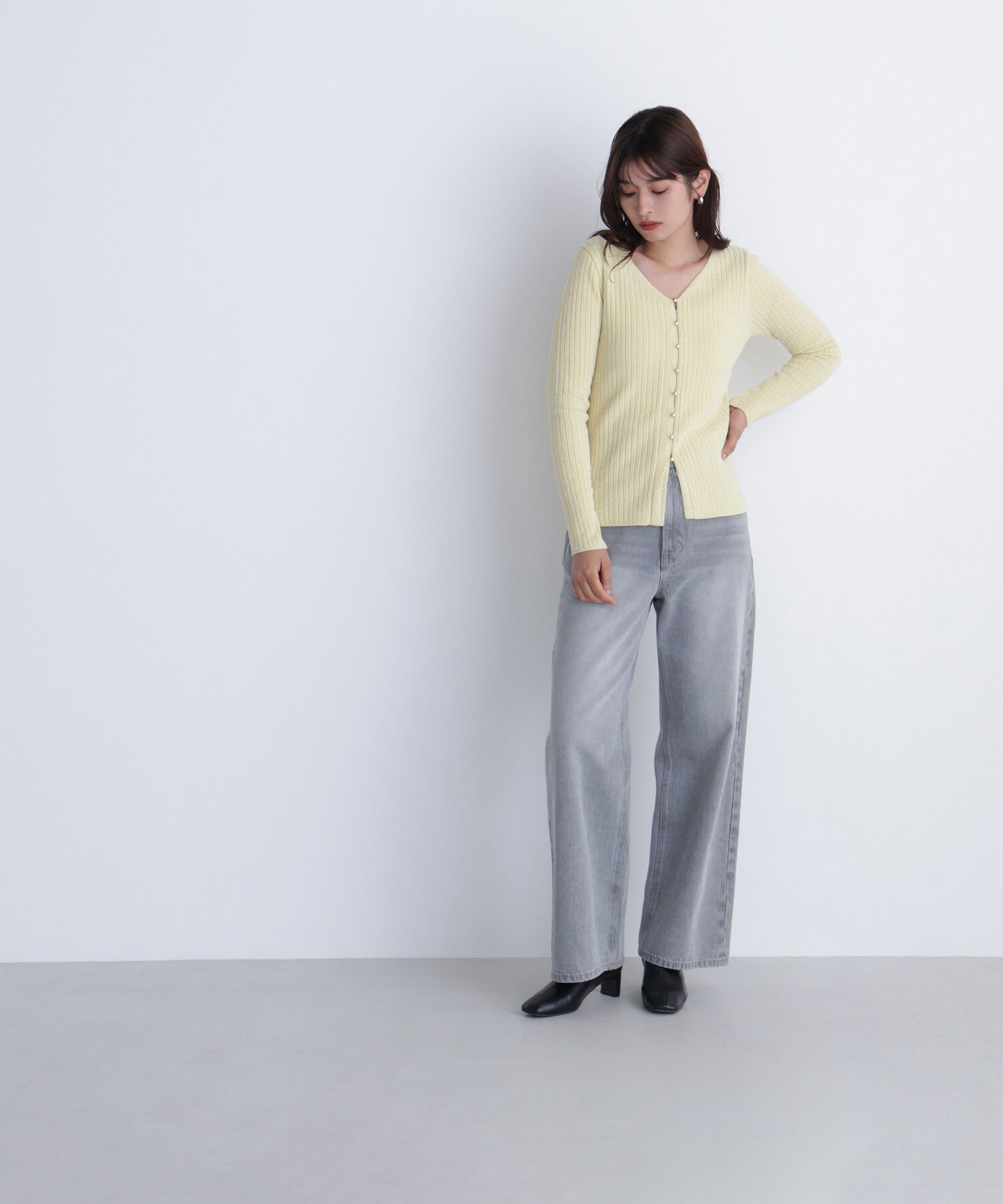  「ラメモールカーディガン」|ニット・セーター|