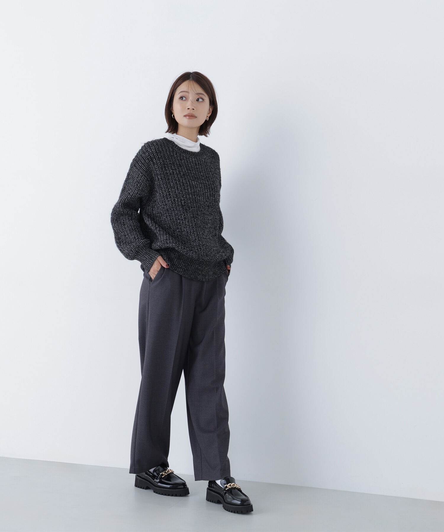  「ローゲージボクシーニット」|ニット・セーター|