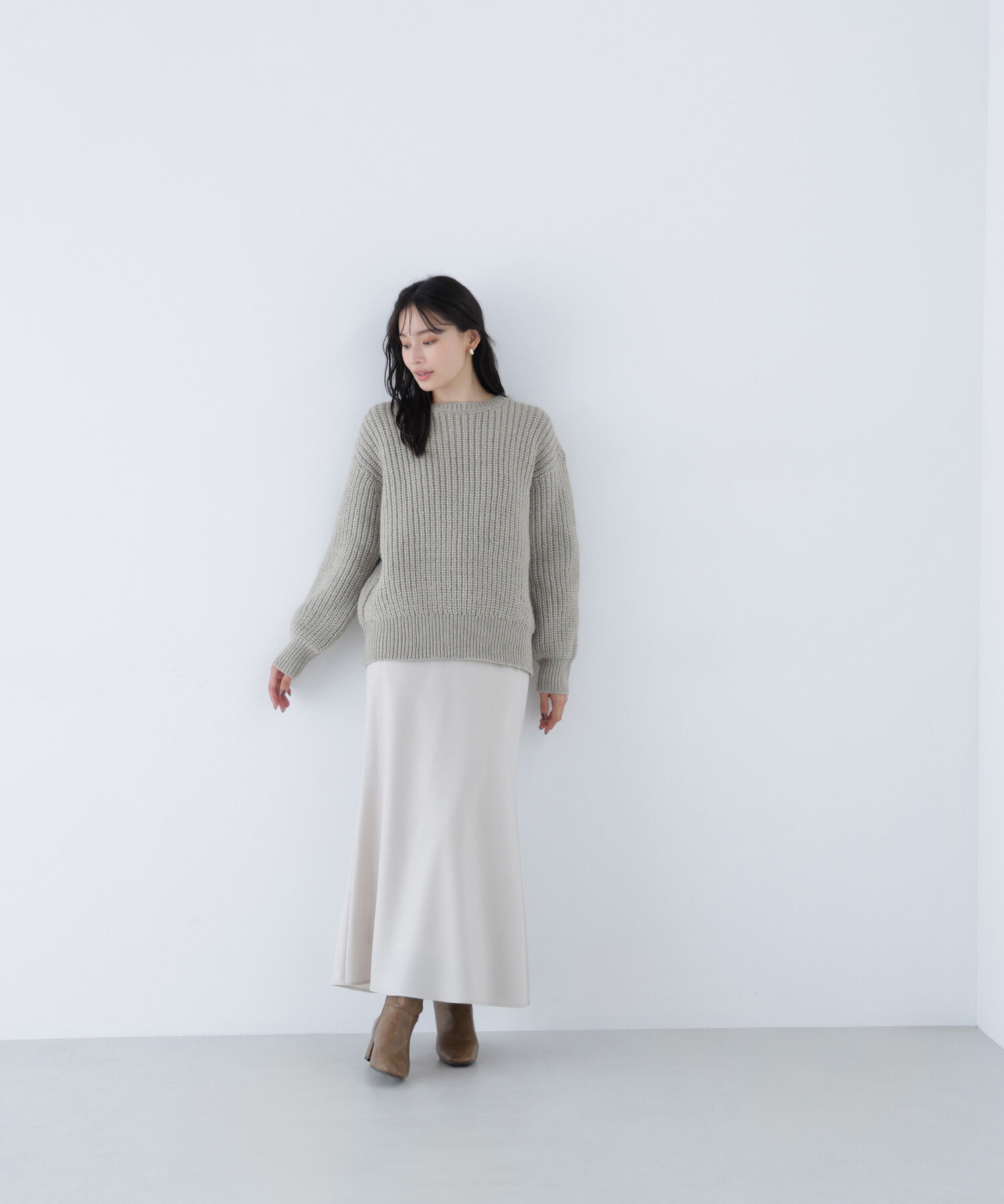  「ローゲージボクシーニット」|ニット・セーター|