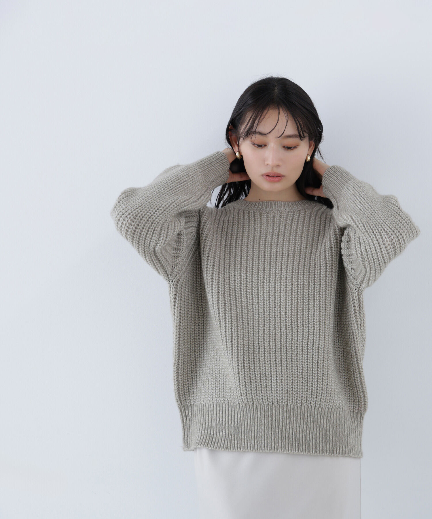  「ローゲージボクシーニット」|ニット・セーター|