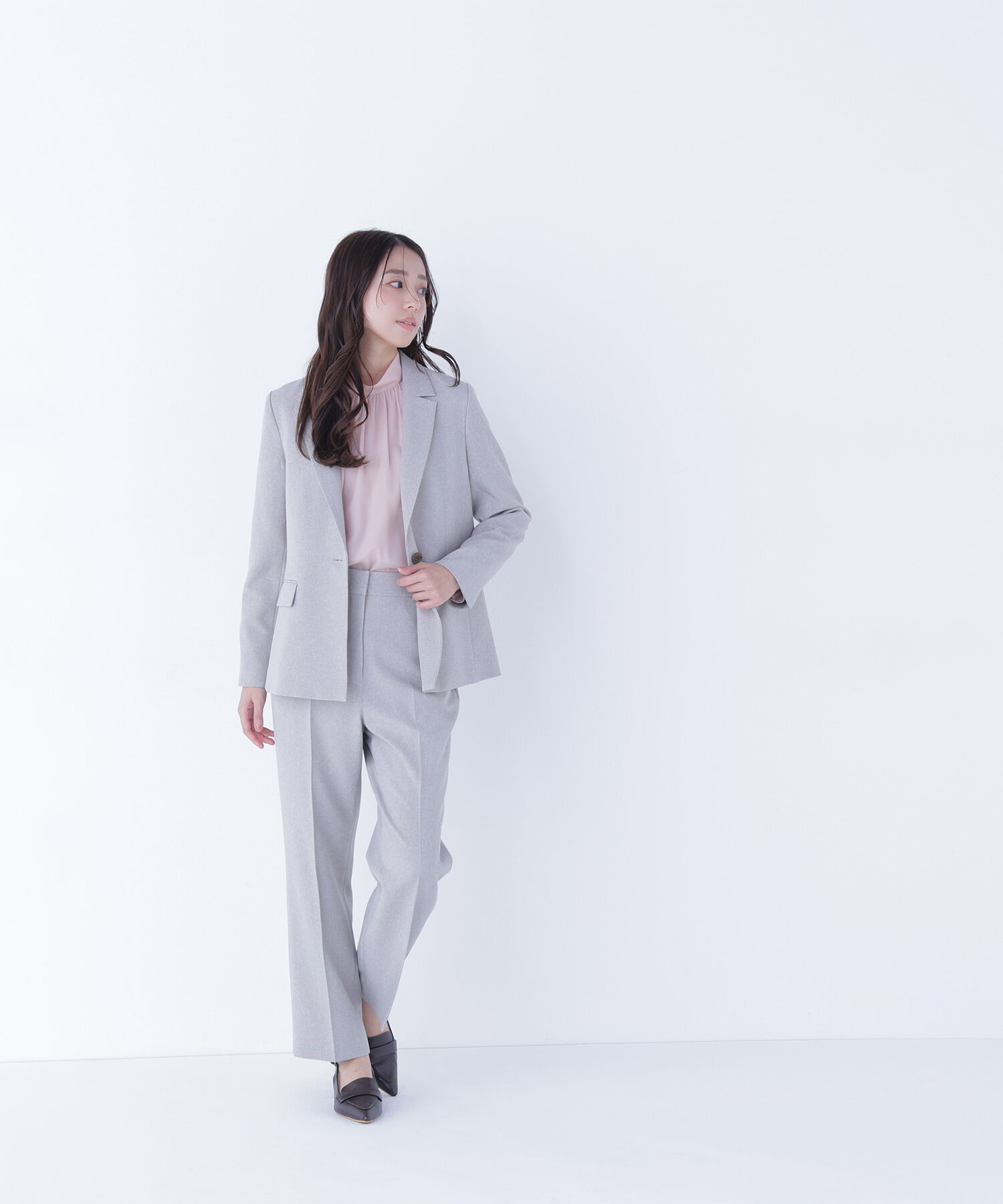  「ハイネックボリュームシアーブラウス」|シャツ・ブラウス|