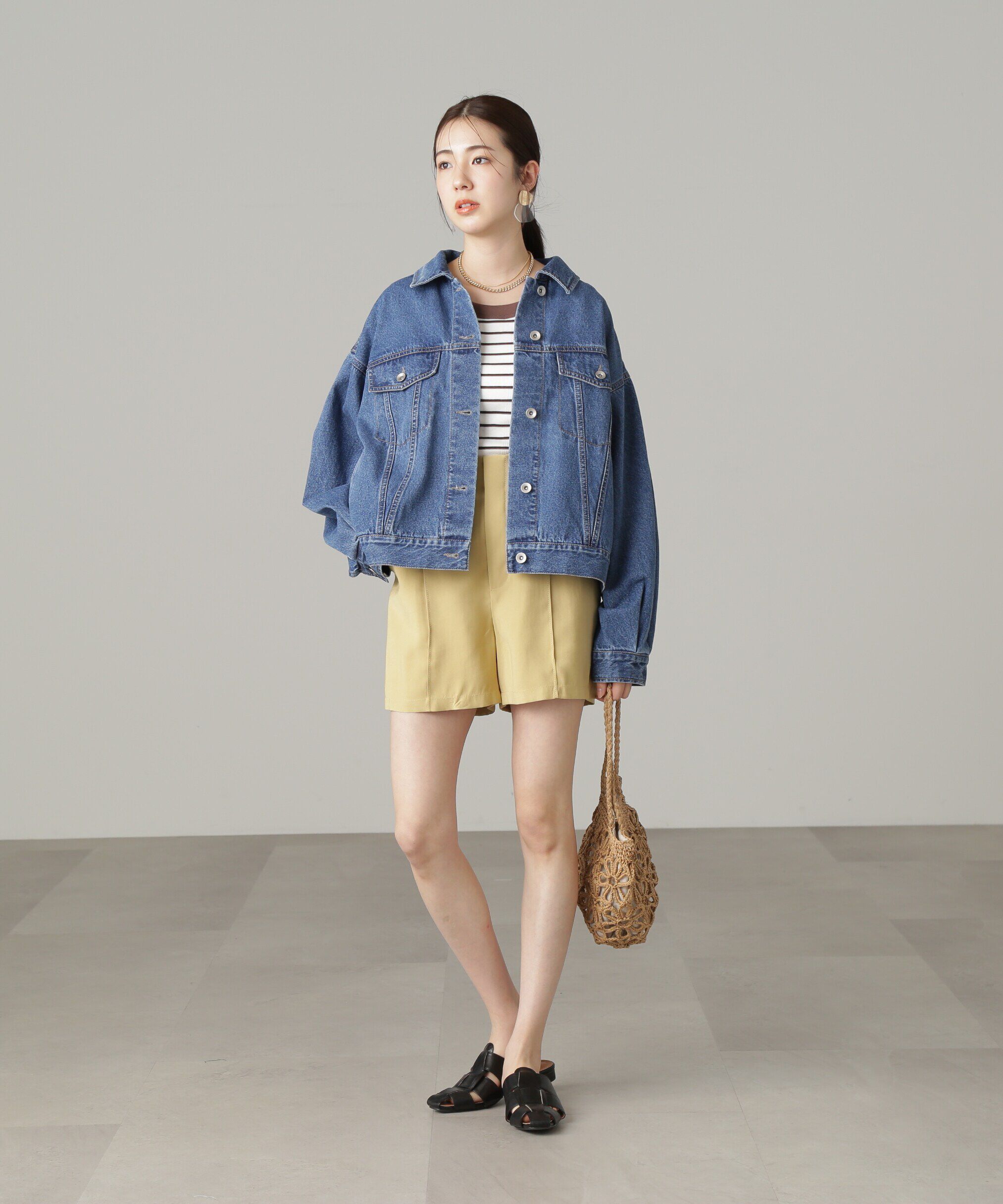  「［セットアップ対応］ハイウエストピンタックショートパンツ」|その他|