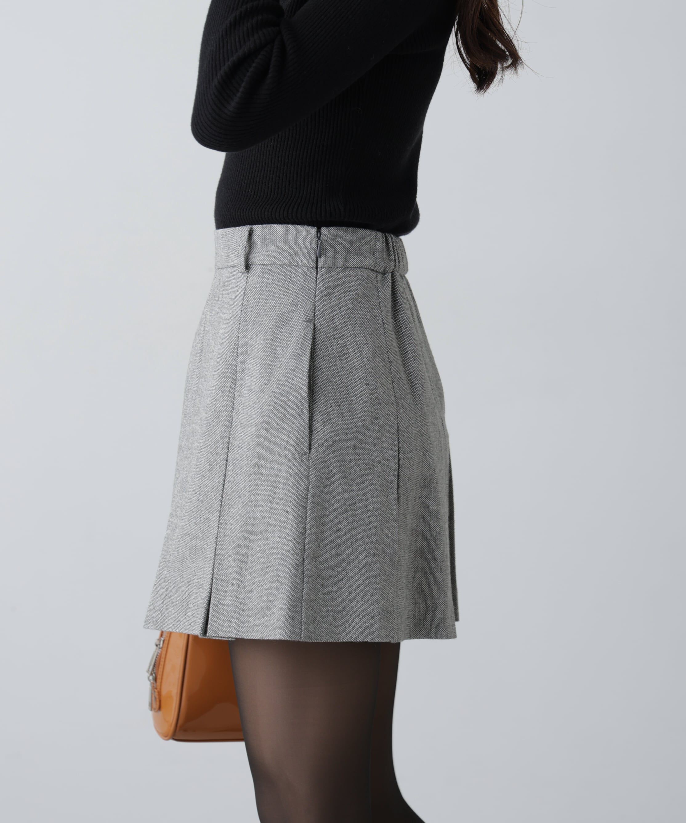  「ボックスプリーツミニスカート」|スカート|