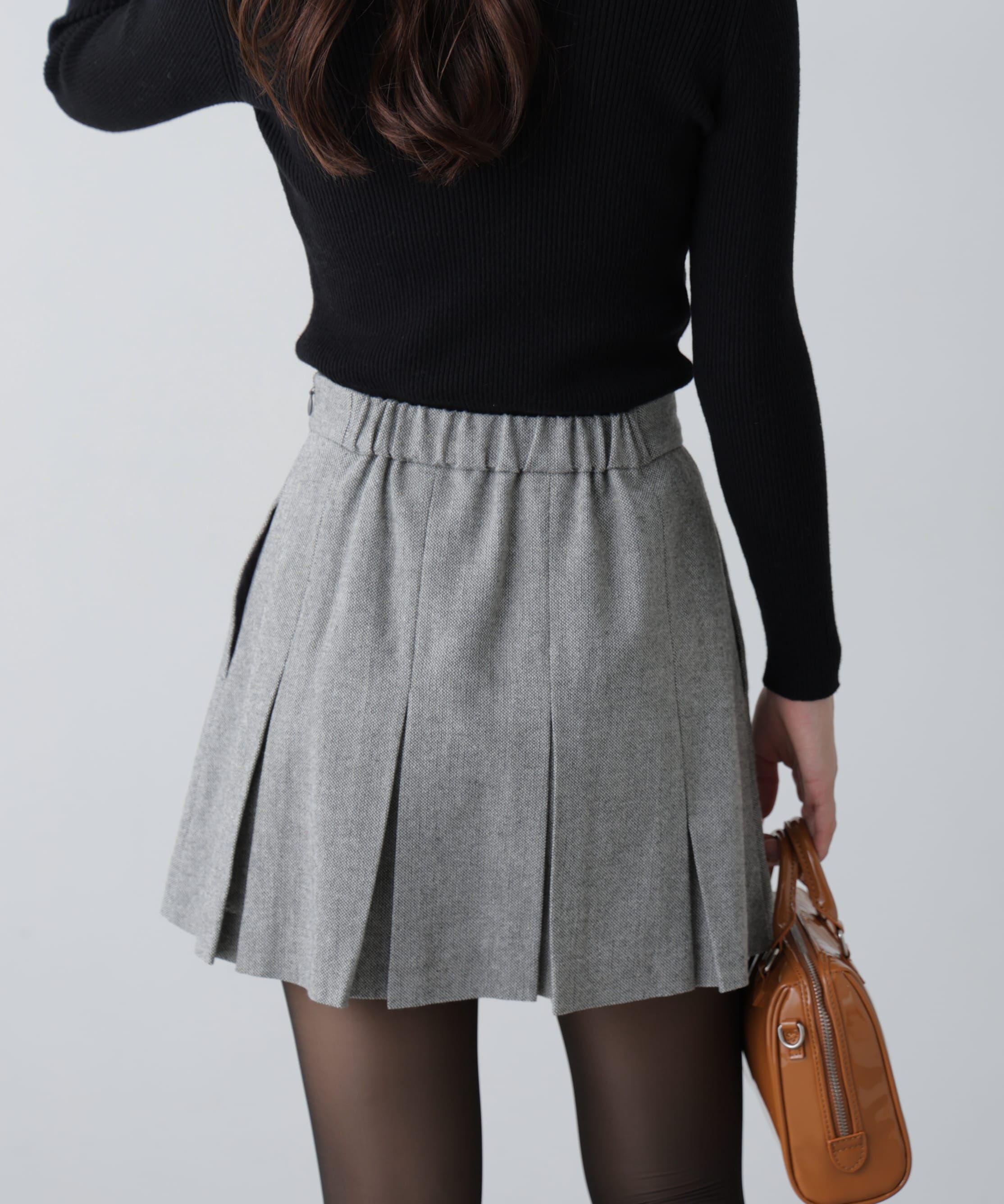  「ボックスプリーツミニスカート」|スカート|