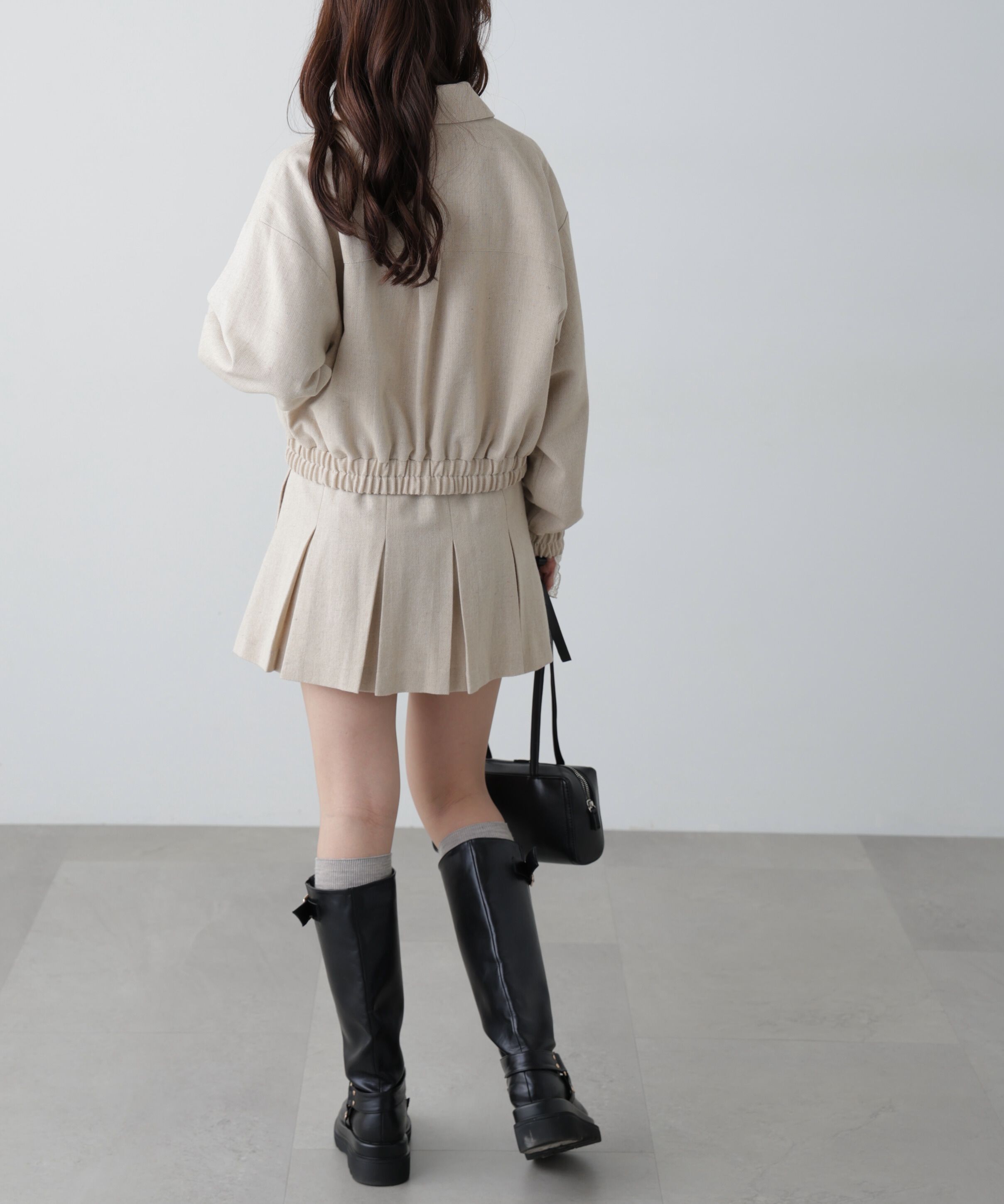  「ボックスプリーツミニスカート」|スカート|