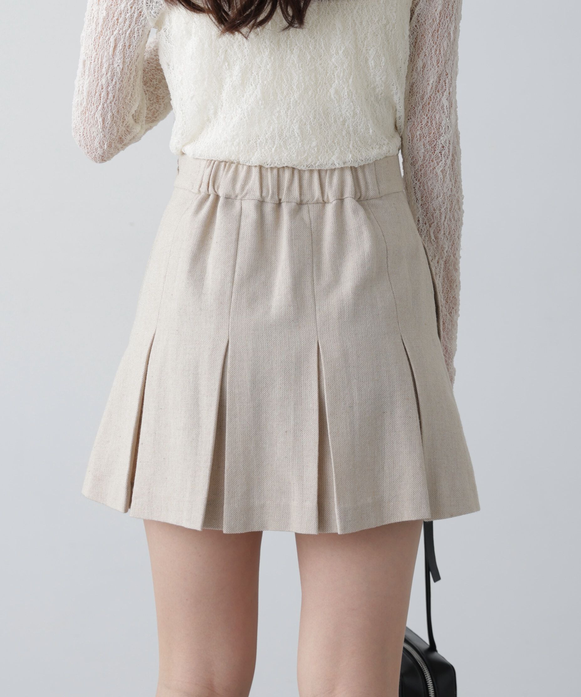  「ボックスプリーツミニスカート」|スカート|