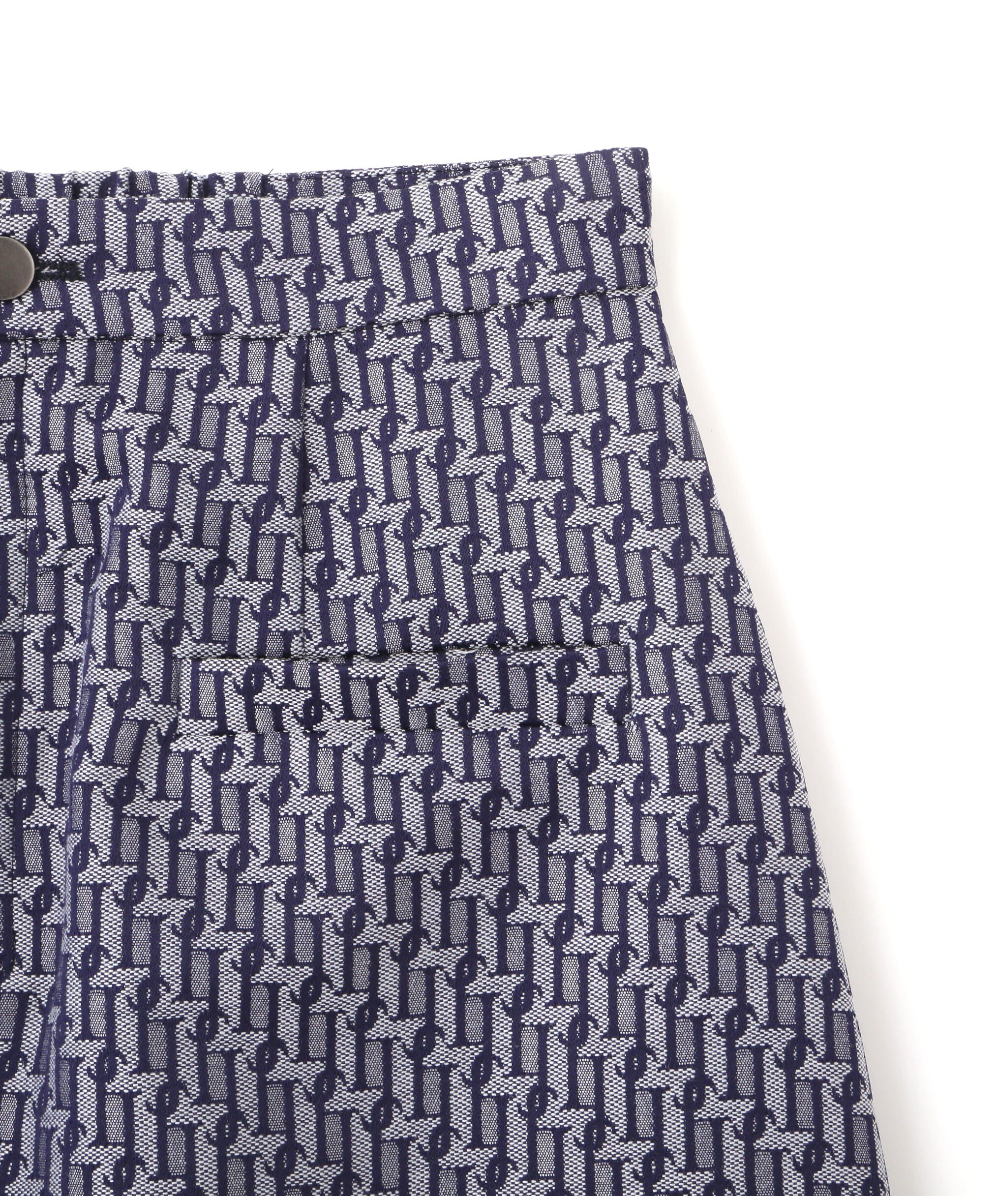  「モノグラムジャガードミニスカート」|スカート|