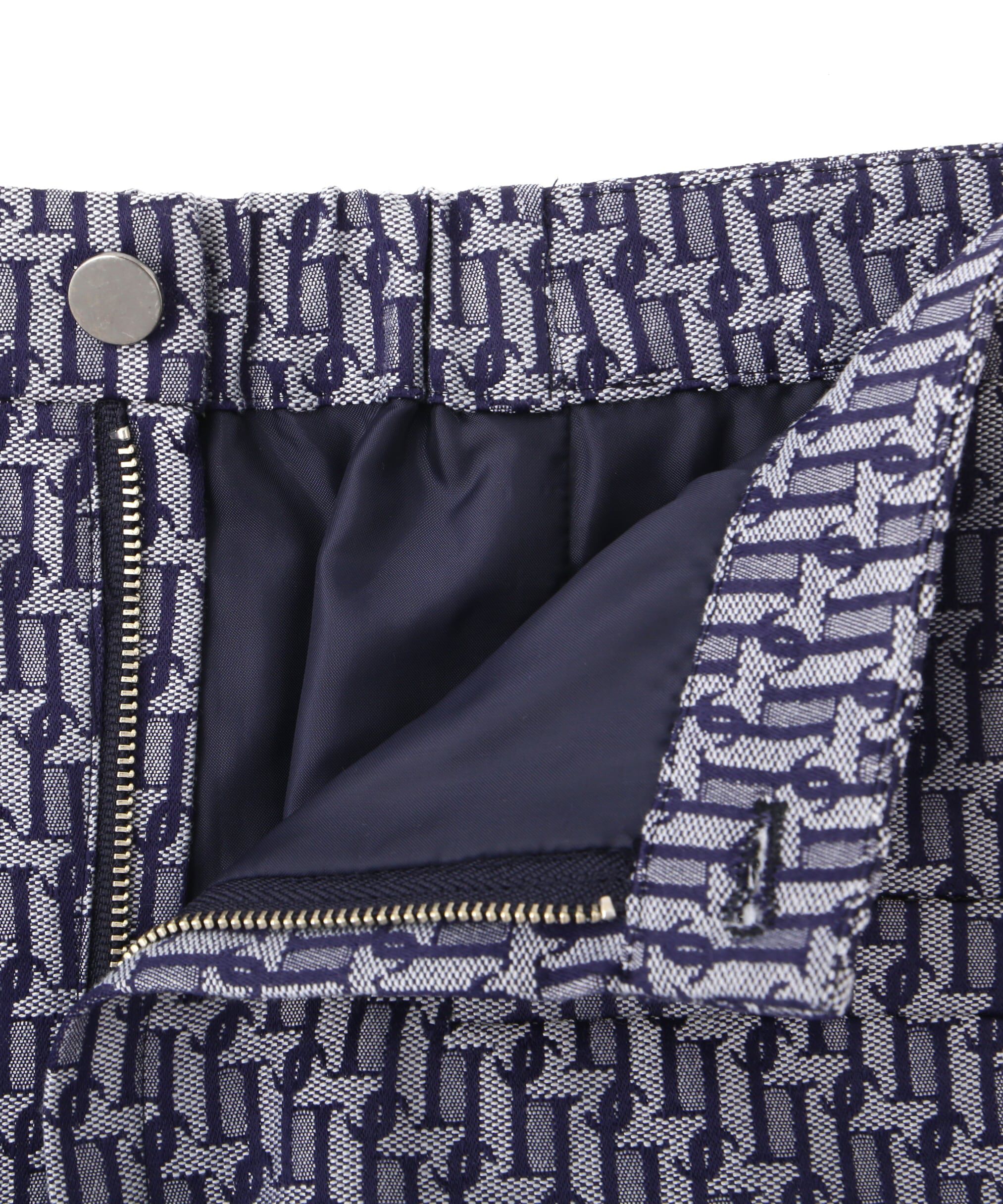  「モノグラムジャガードミニスカート」|スカート|