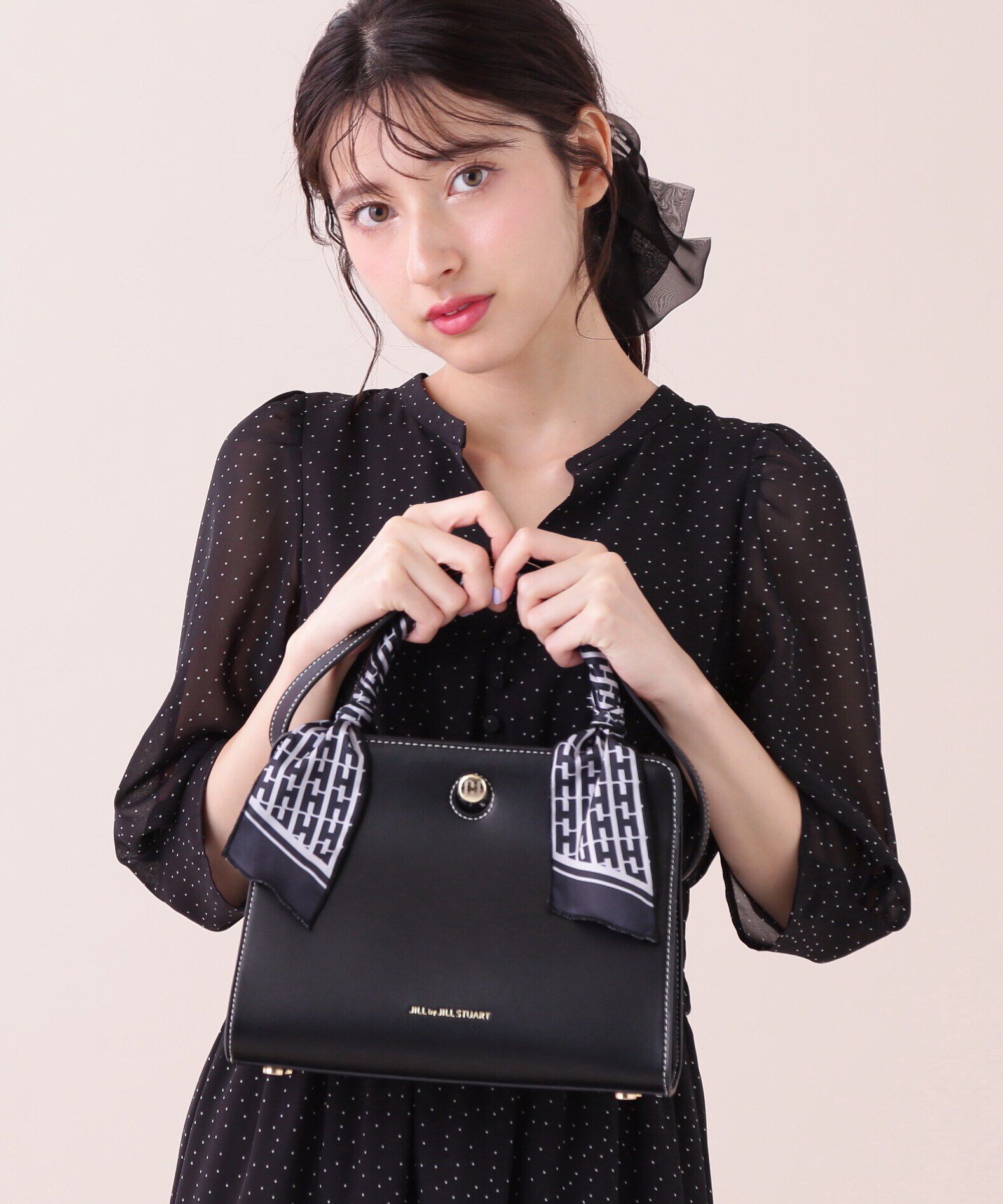  「クラッシーハンドルトートバッグ」|その他|ブラック