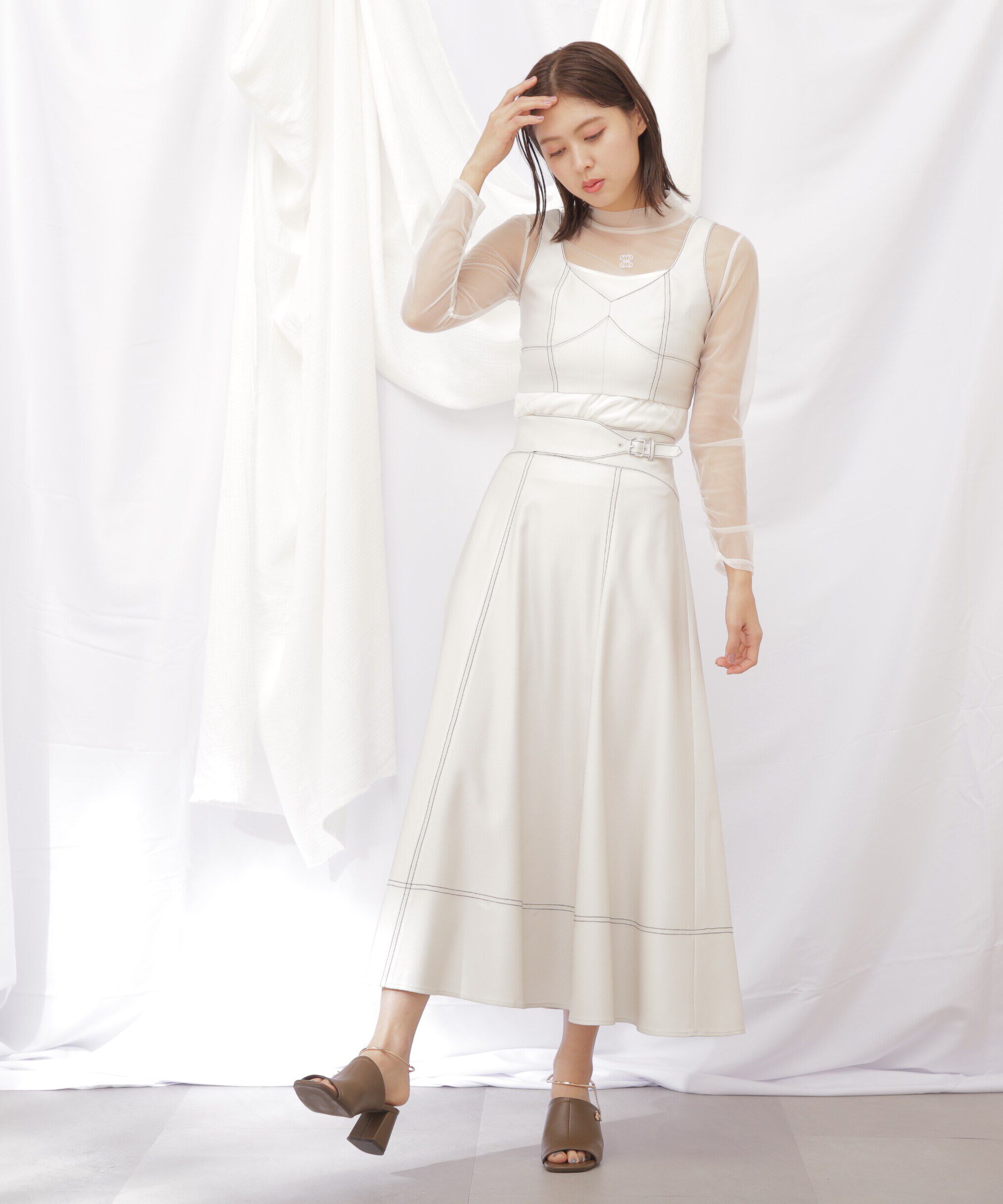  「◇デニムライクビスチェ」|シャツ・ブラウス|