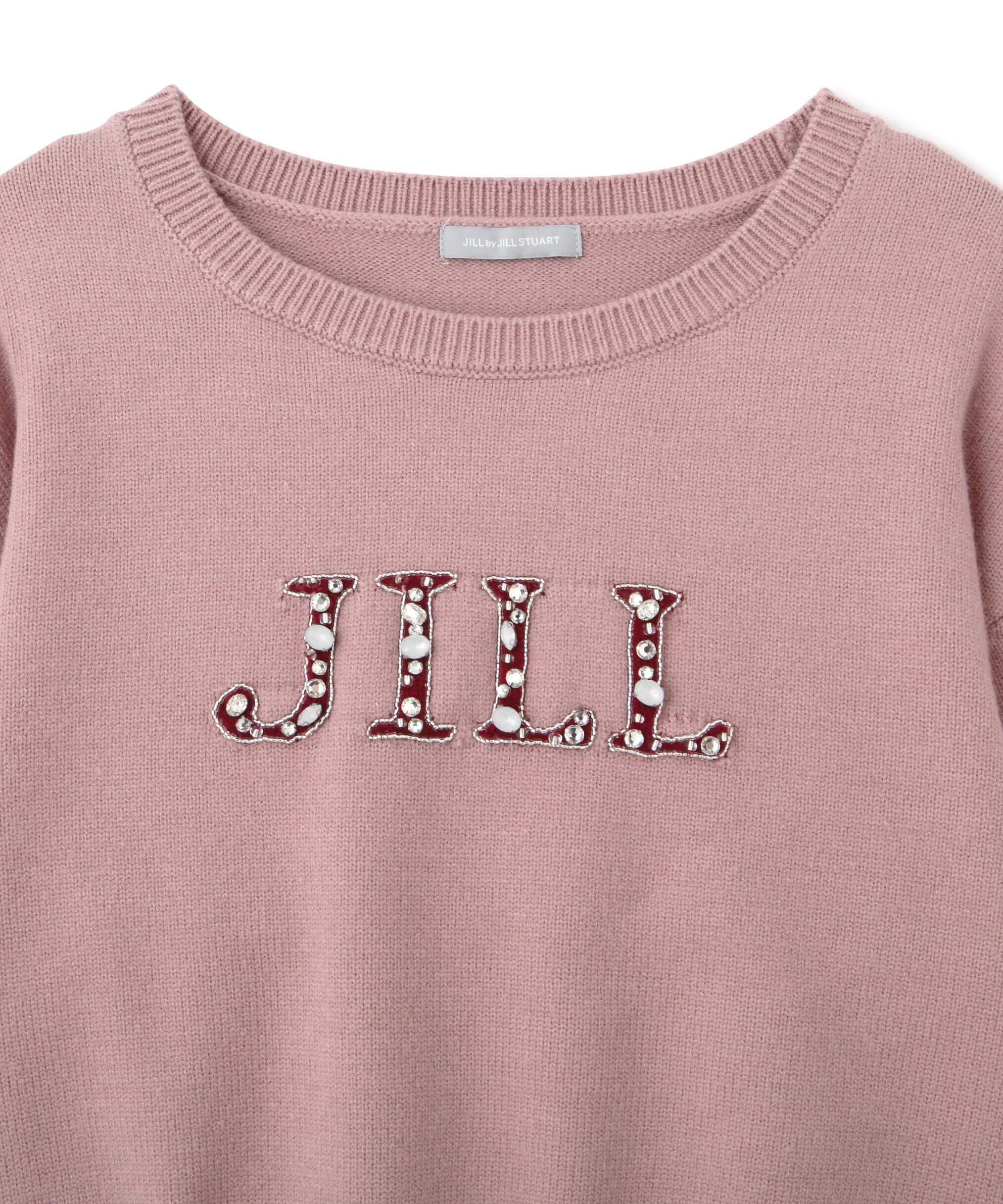  「クリスタルビジューロゴニット」|ニット・セーター|