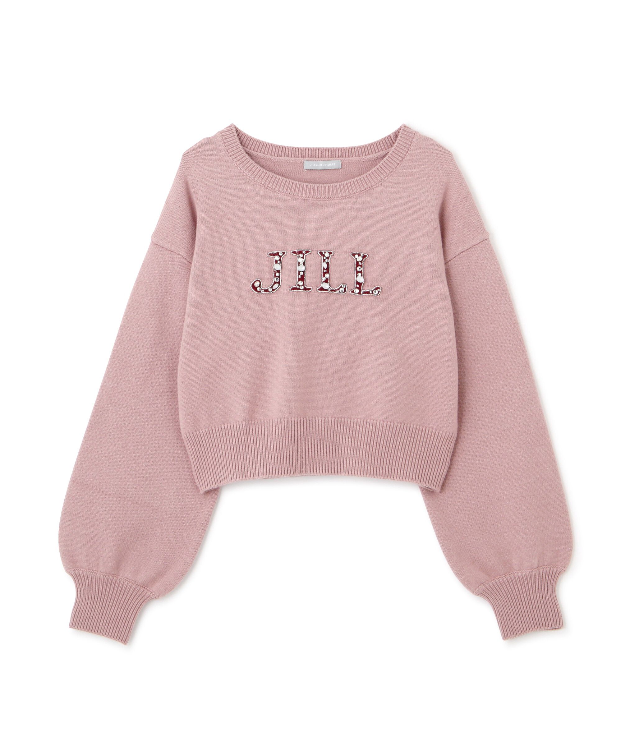  「クリスタルビジューロゴニット」|ニット・セーター|