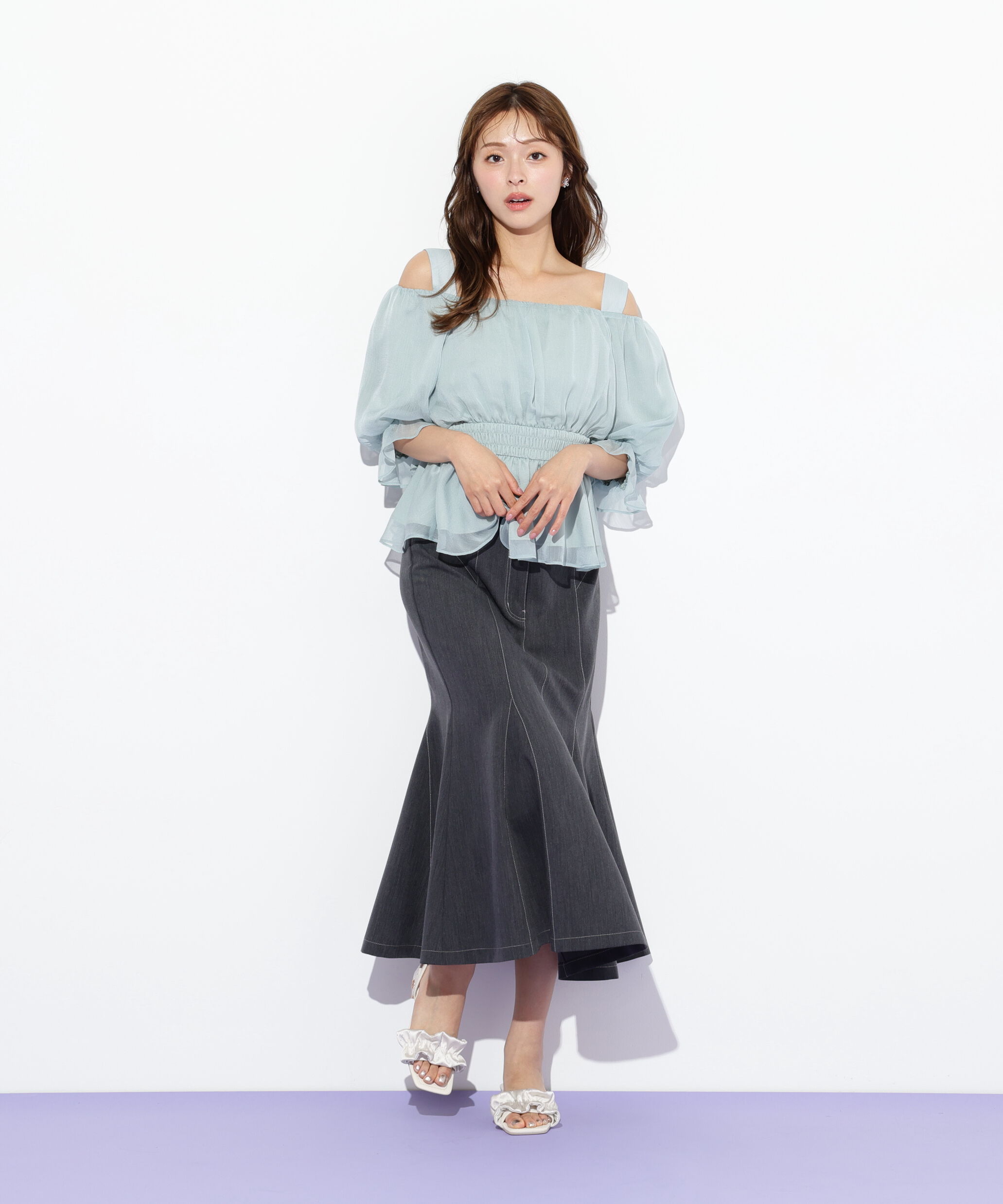  「ストレッチマーメイドスカート」|スカート|