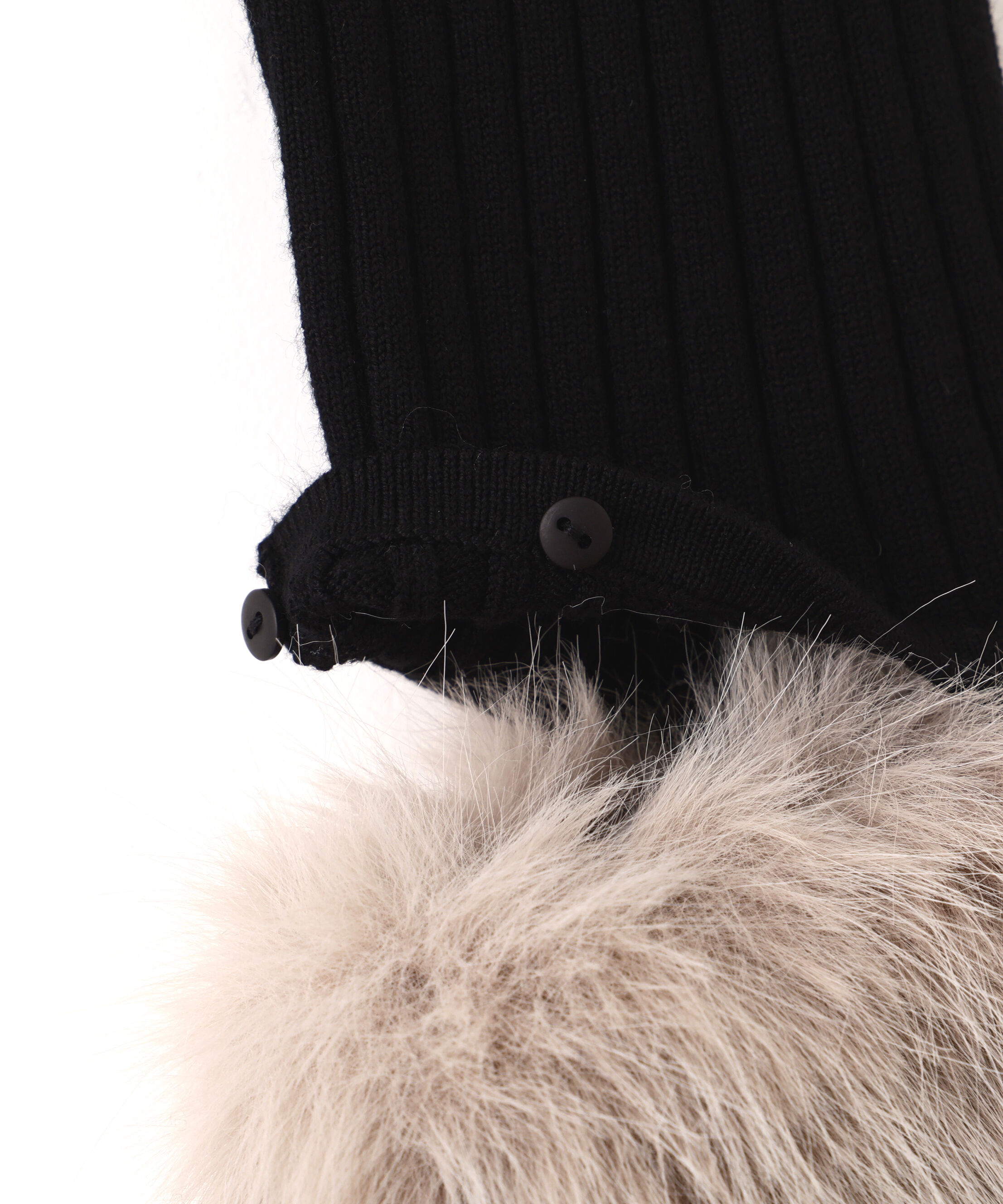  「袖フェイクファーカーデトップス」|ニット・セーター|