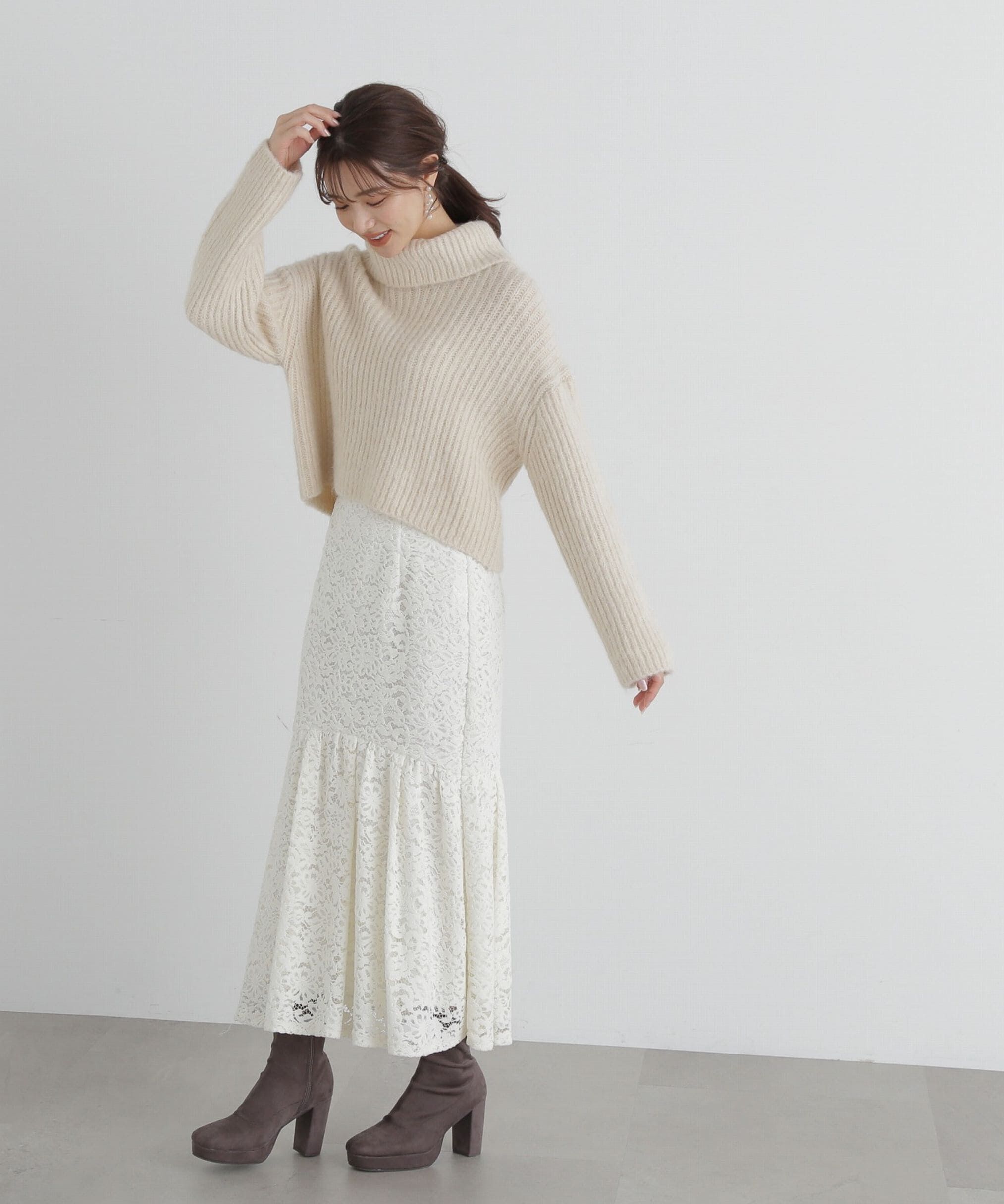 PROPORTION BODY DRESSING「モールレースマーメイドスカート」|スカート|