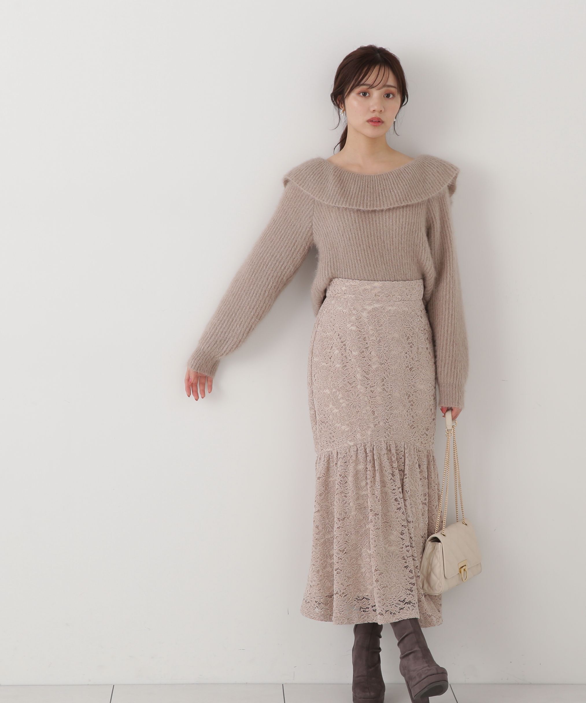 PROPORTION BODY DRESSING「モールレースマーメイドスカート」|スカート|