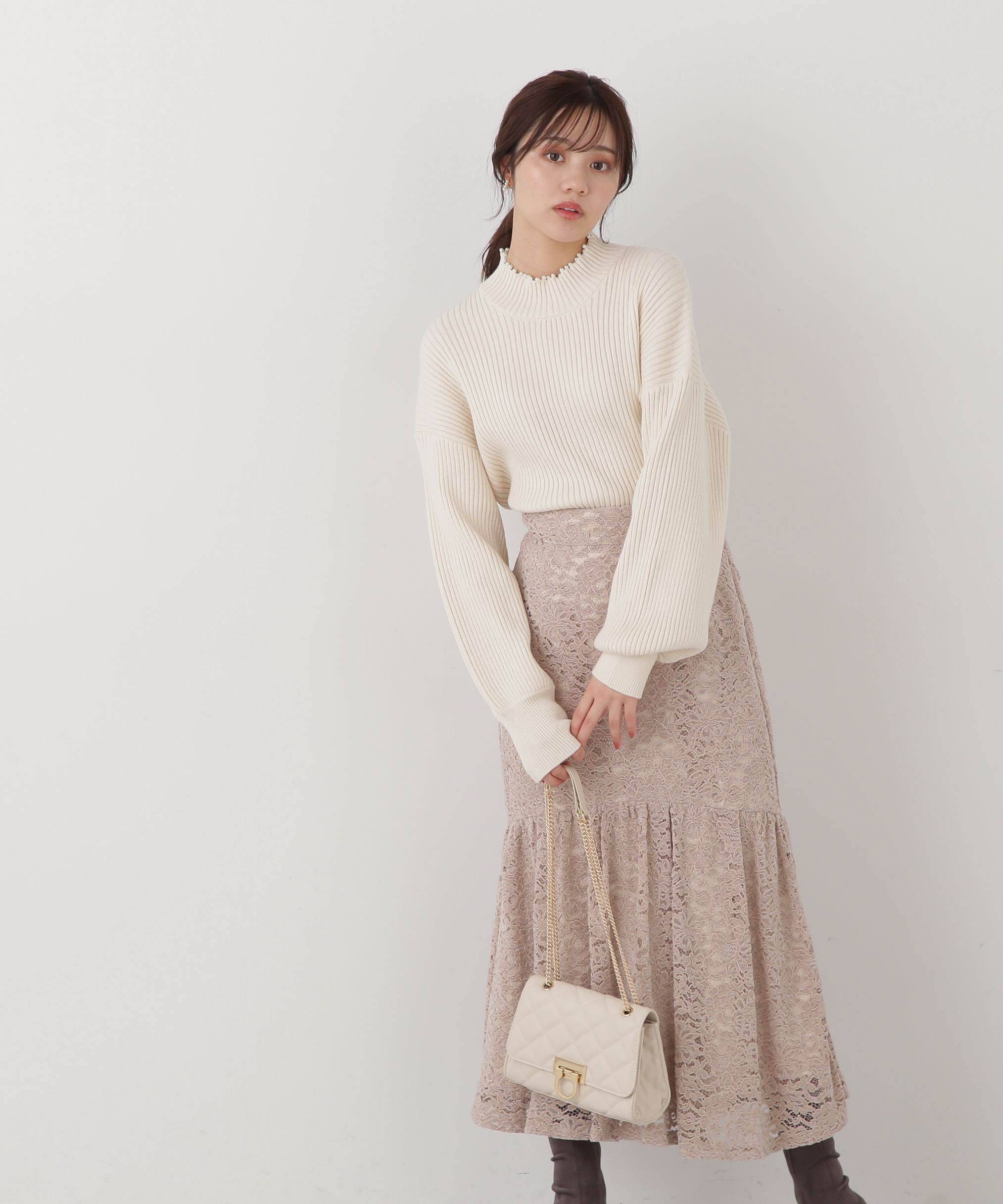 PROPORTION BODY DRESSING「モールレースマーメイドスカート」|スカート|