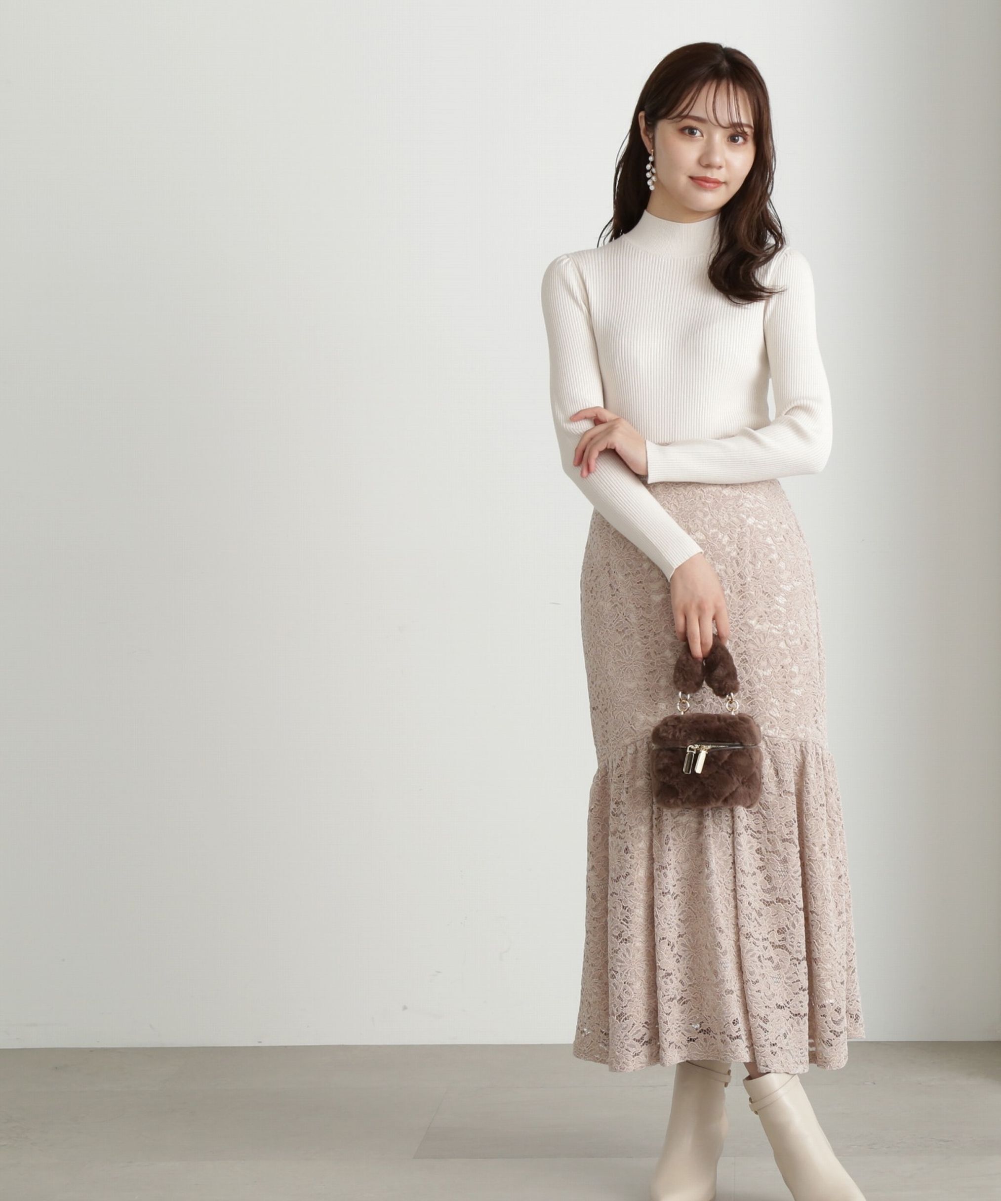 PROPORTION BODY DRESSING「モールレースマーメイドスカート」|スカート|