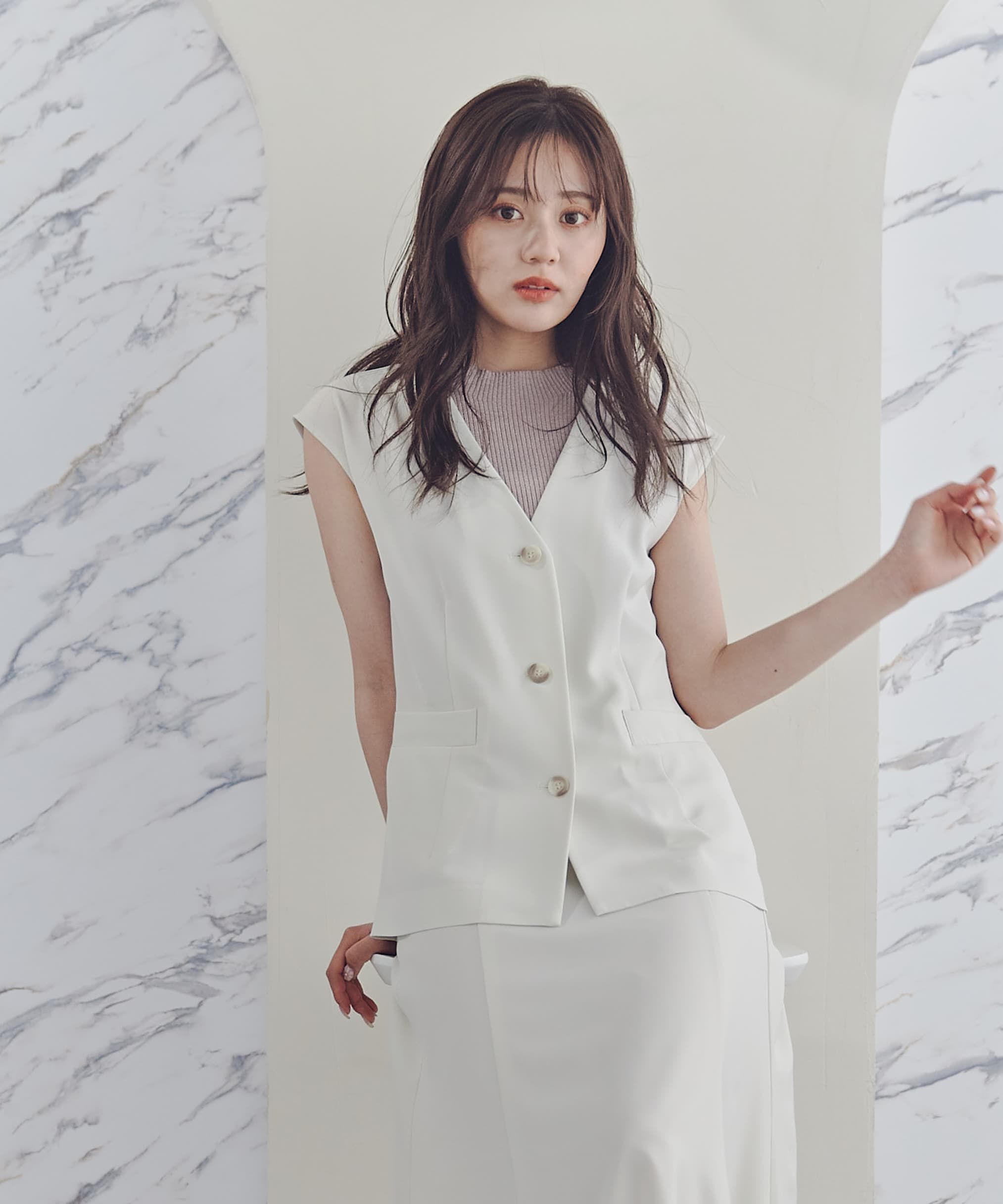 PROPORTION BODY DRESSING「ジレ&times;リブノースリニットセット」|その他|