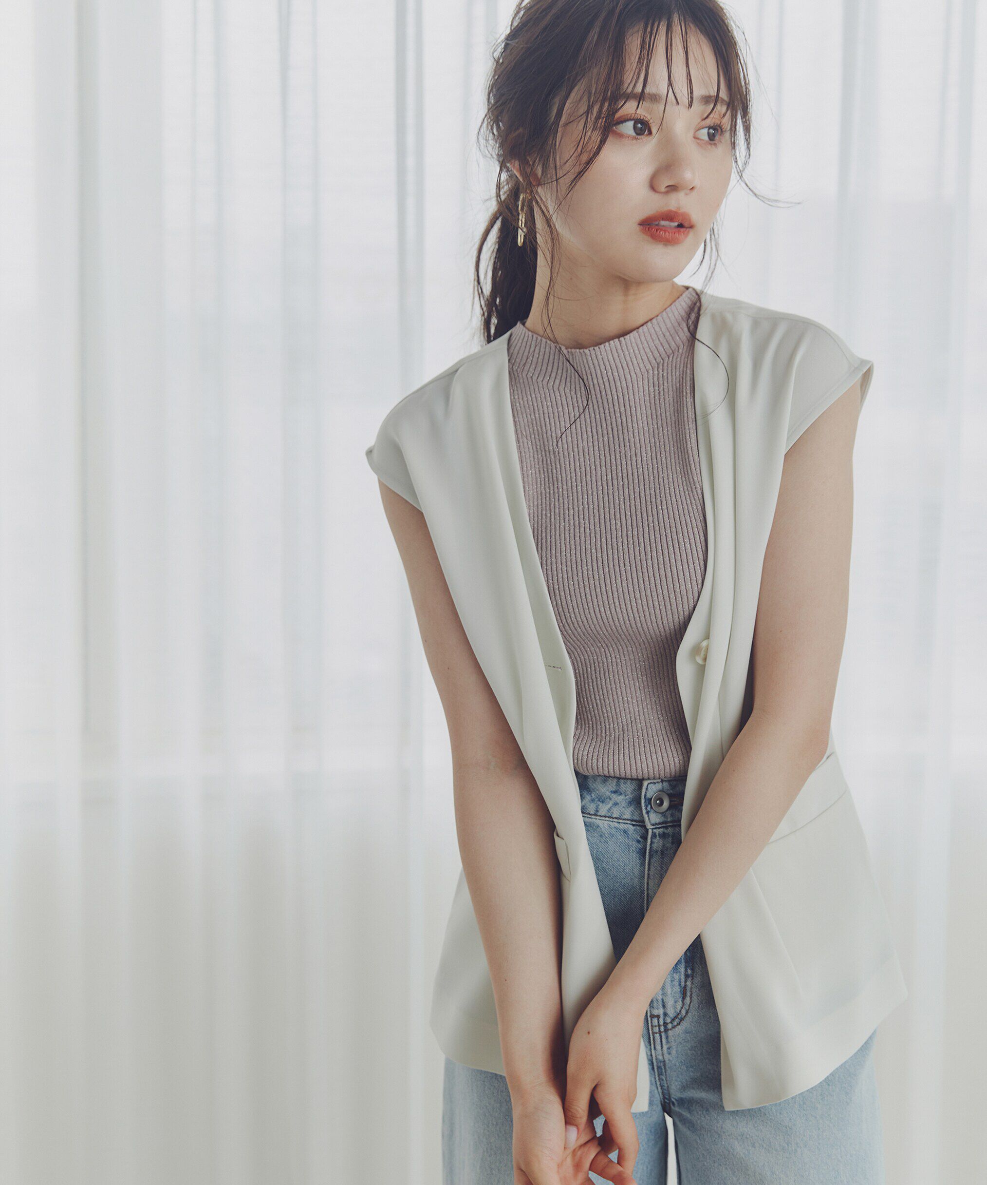 PROPORTION BODY DRESSING「ジレ&times;リブノースリニットセット」|その他|