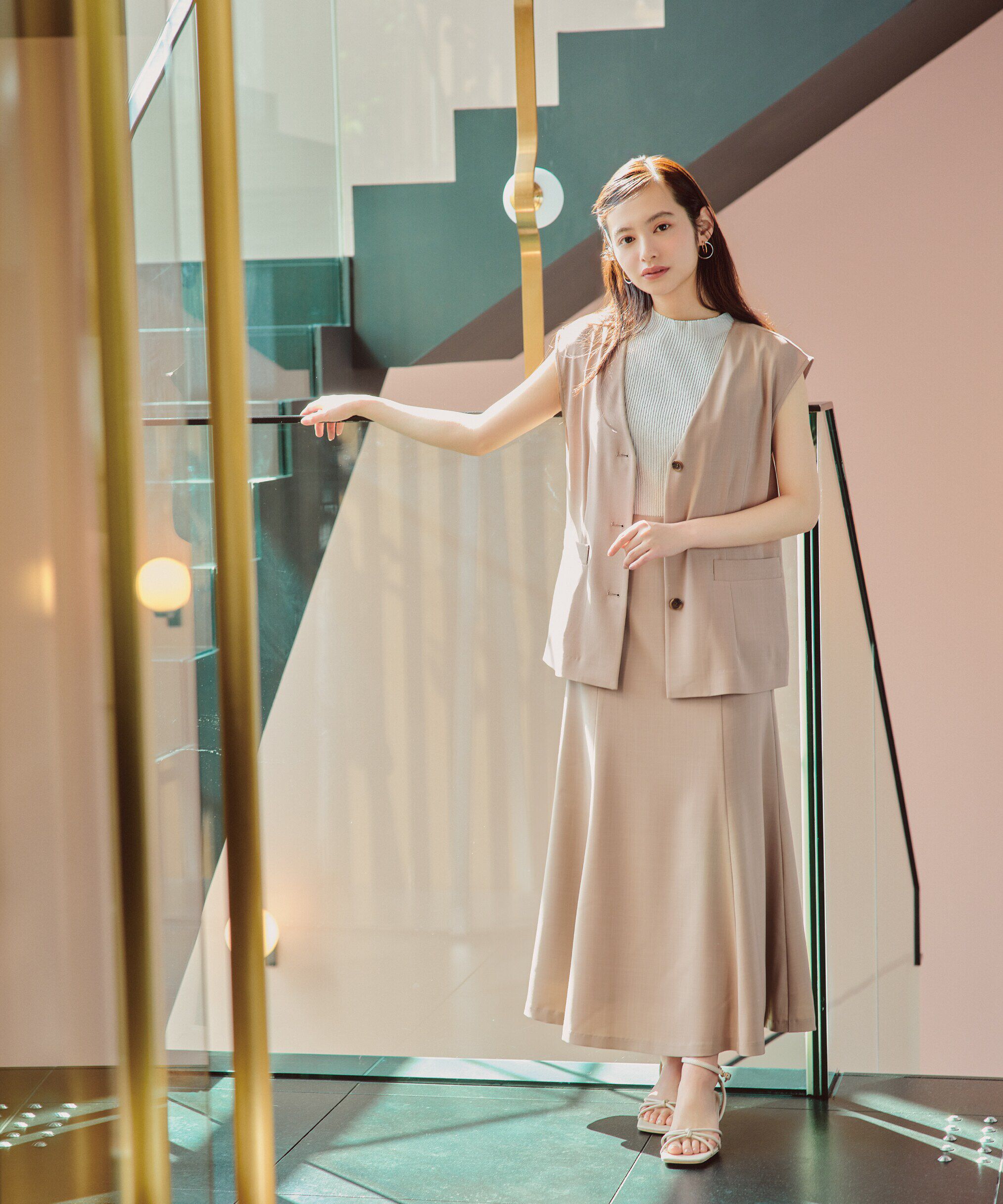 PROPORTION BODY DRESSING「ジレ&times;リブノースリニットセット」|その他|