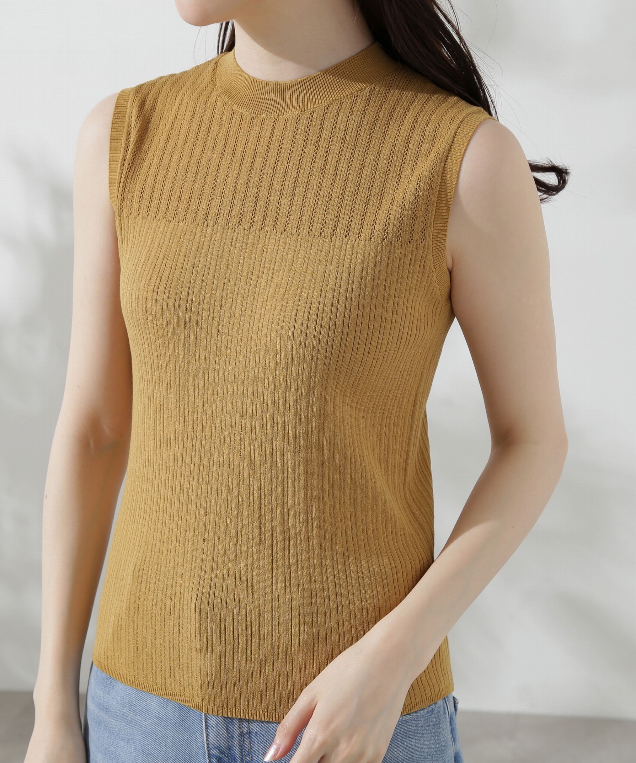 PROPORTION BODY DRESSING「アイレットノースリーブニット」|ニット・セーター|