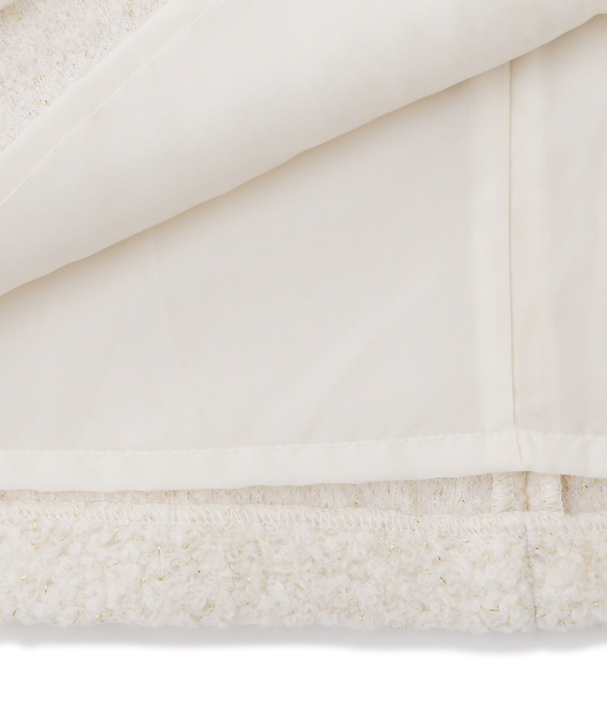 PROPORTION BODY DRESSING「ラメブークレー台形ミニスカート」|スカート|