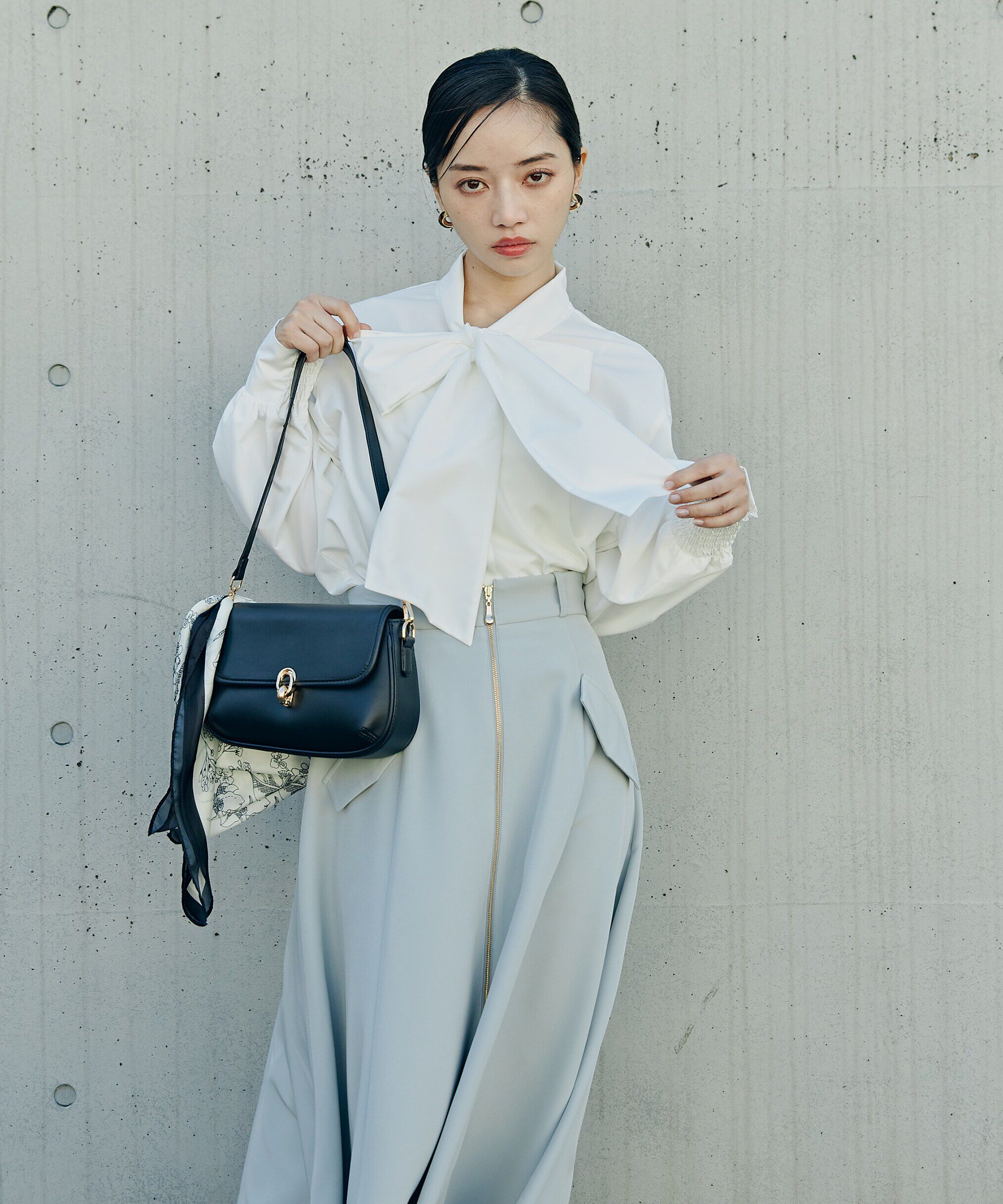 PROPORTION BODY DRESSING「フロントファスナーフレアスカート」|スカート|