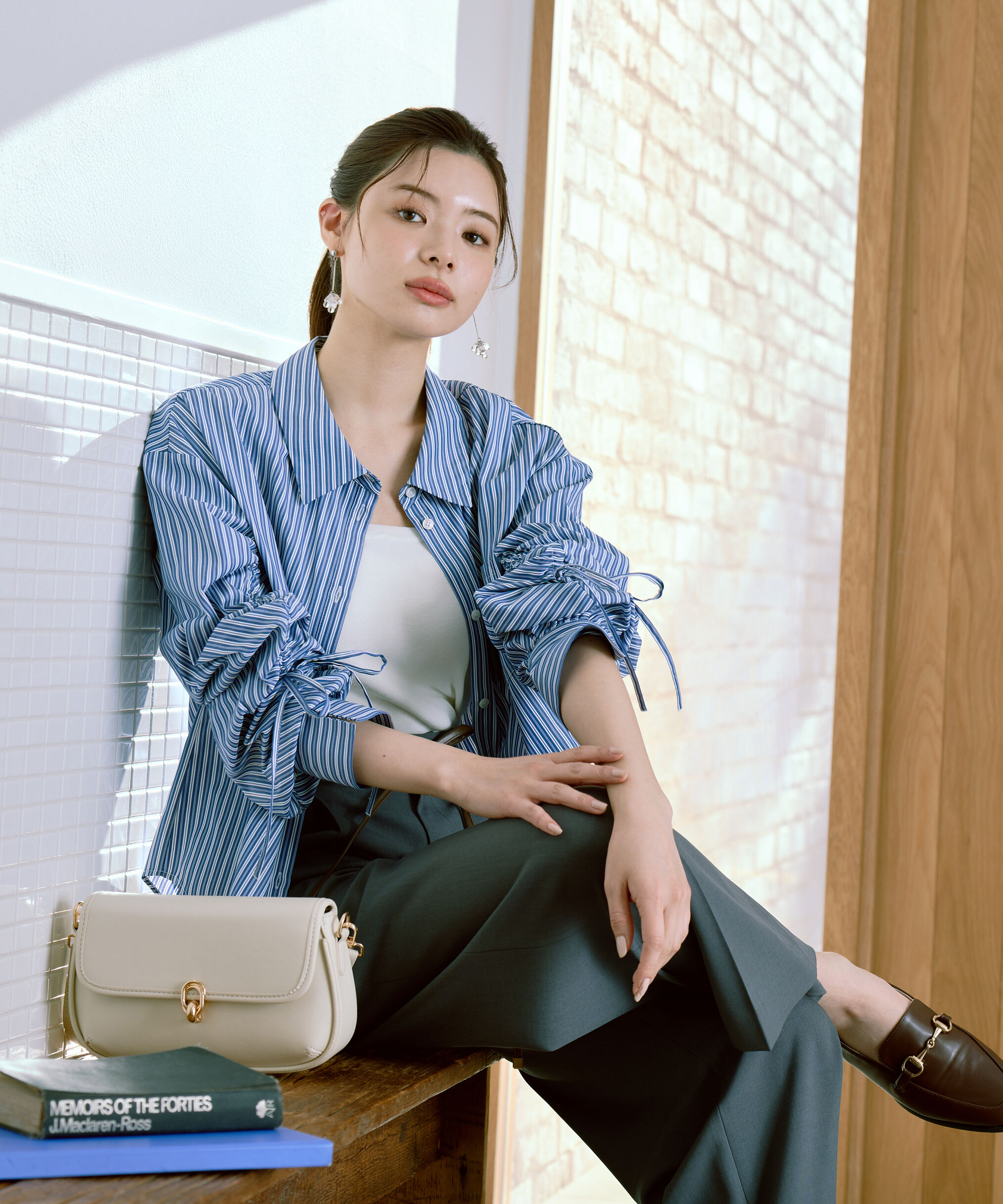 PROPORTION BODY DRESSING「リボンシャツ」|シャツ・ブラウス|