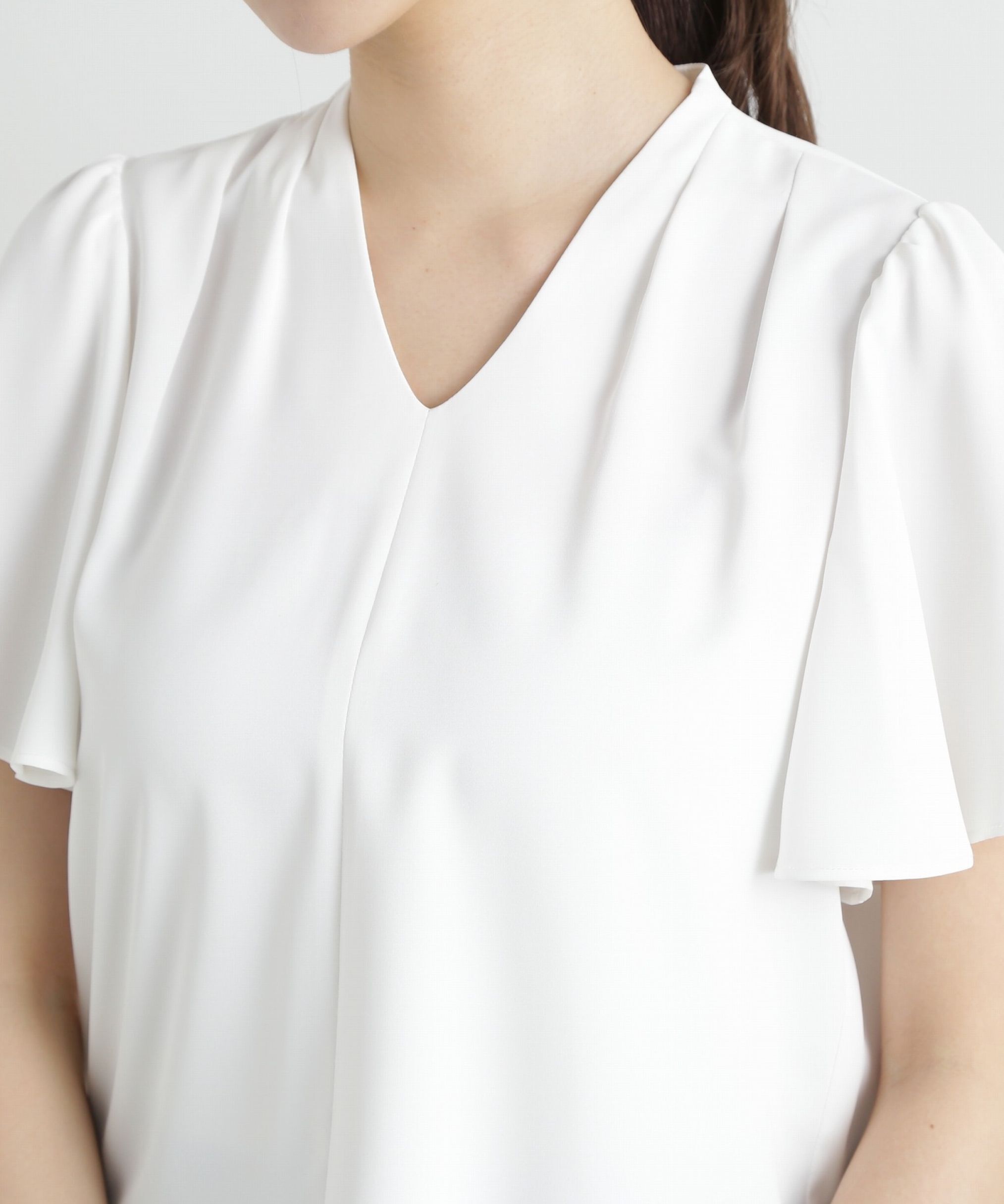 PROPORTION BODY DRESSING「パールポイントタックブラウス」|シャツ・ブラウス|