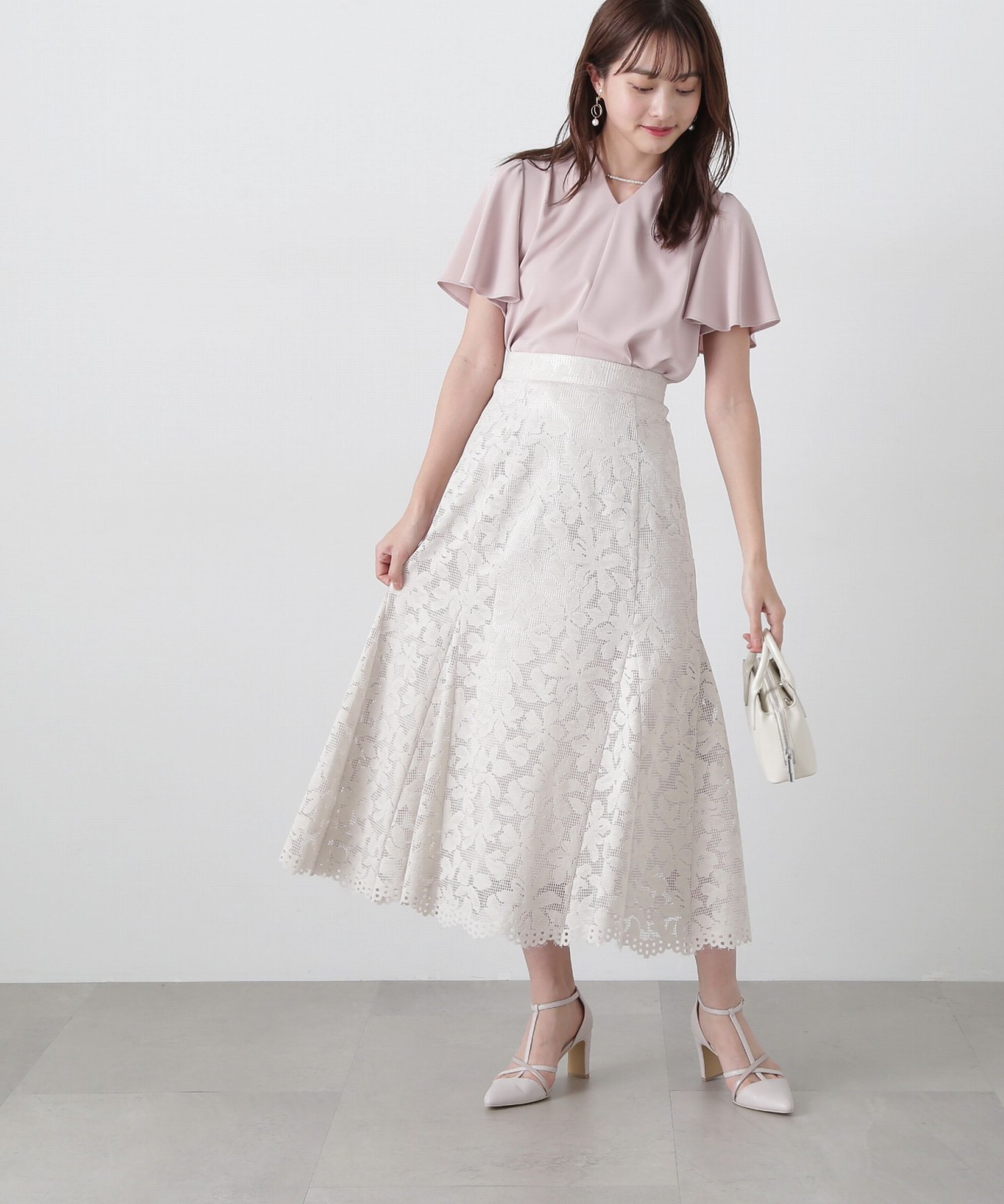 PROPORTION BODY DRESSING「パールポイントタックブラウス」|シャツ・ブラウス|